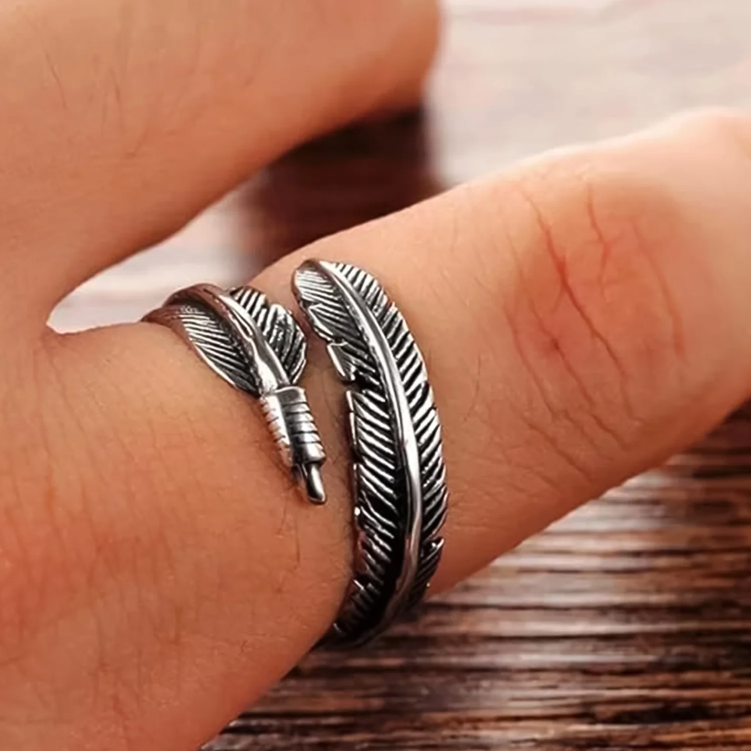 Boho Feather Ring – Elegant Gift for Her | BBJ - Image 3