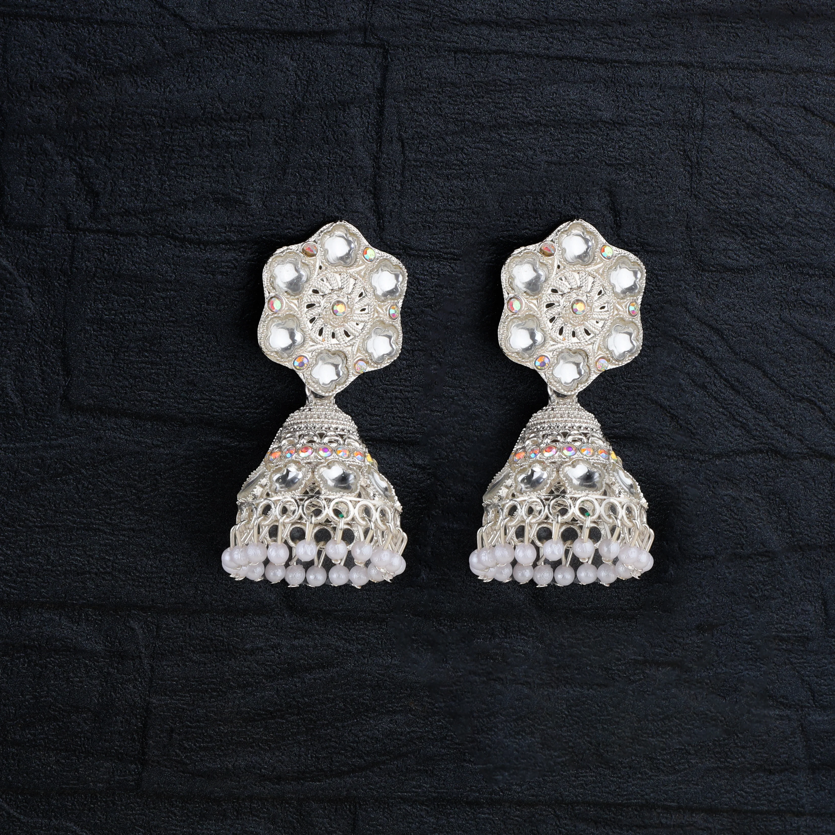 Jhumki Earrings – Traditional Bali Style Gold Plated | HV - Image 2