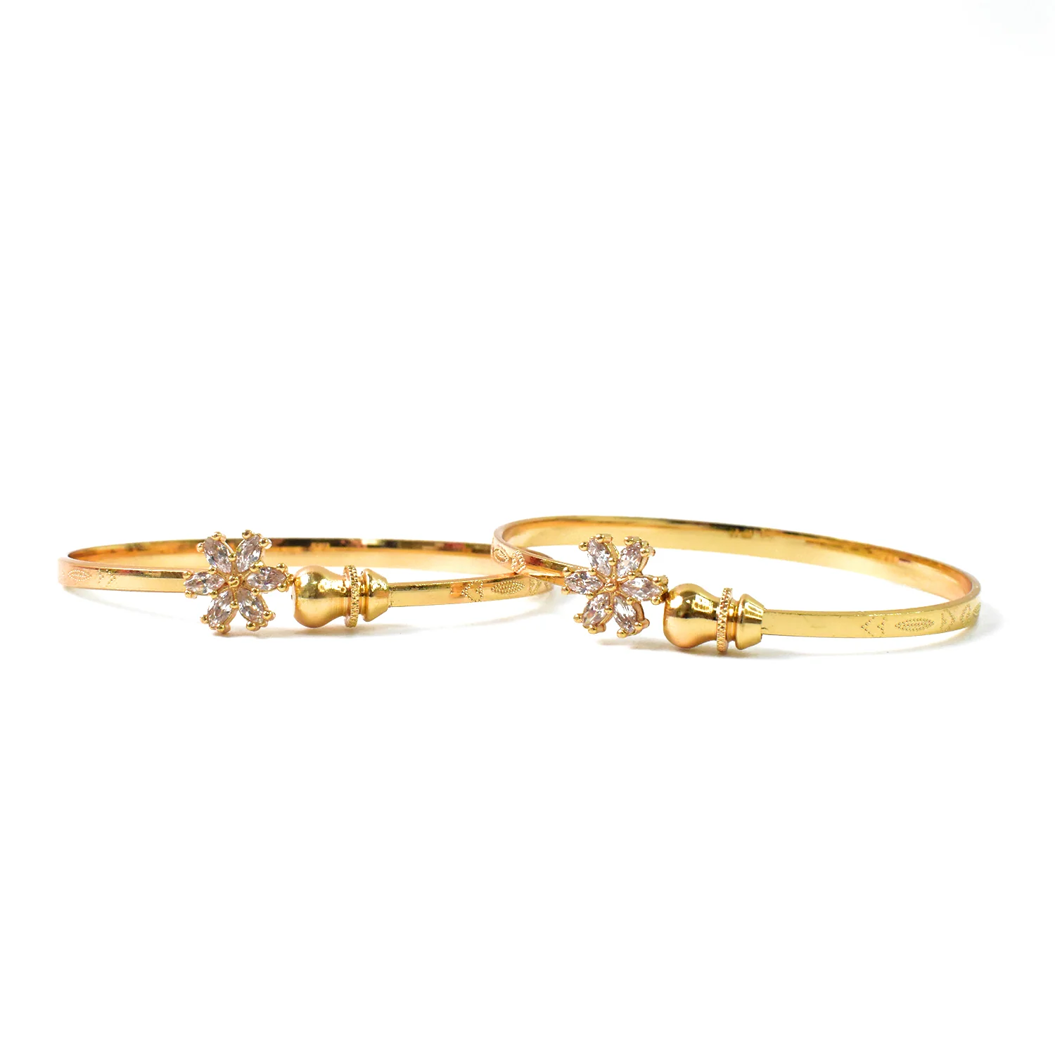 Golden Bangles - Elegant Pair with Timeless Shine - Image 4