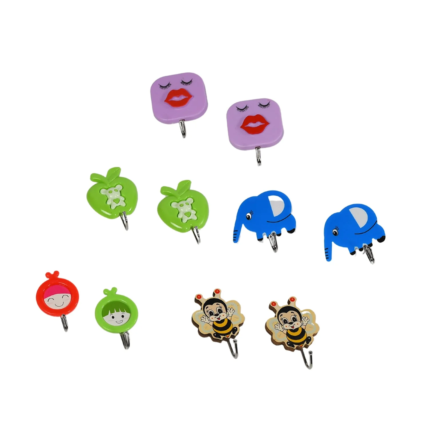 Adhesive Wall Hooks – Strong, Drill-Free Set of 10 for Home | Indo Glow - Image 6
