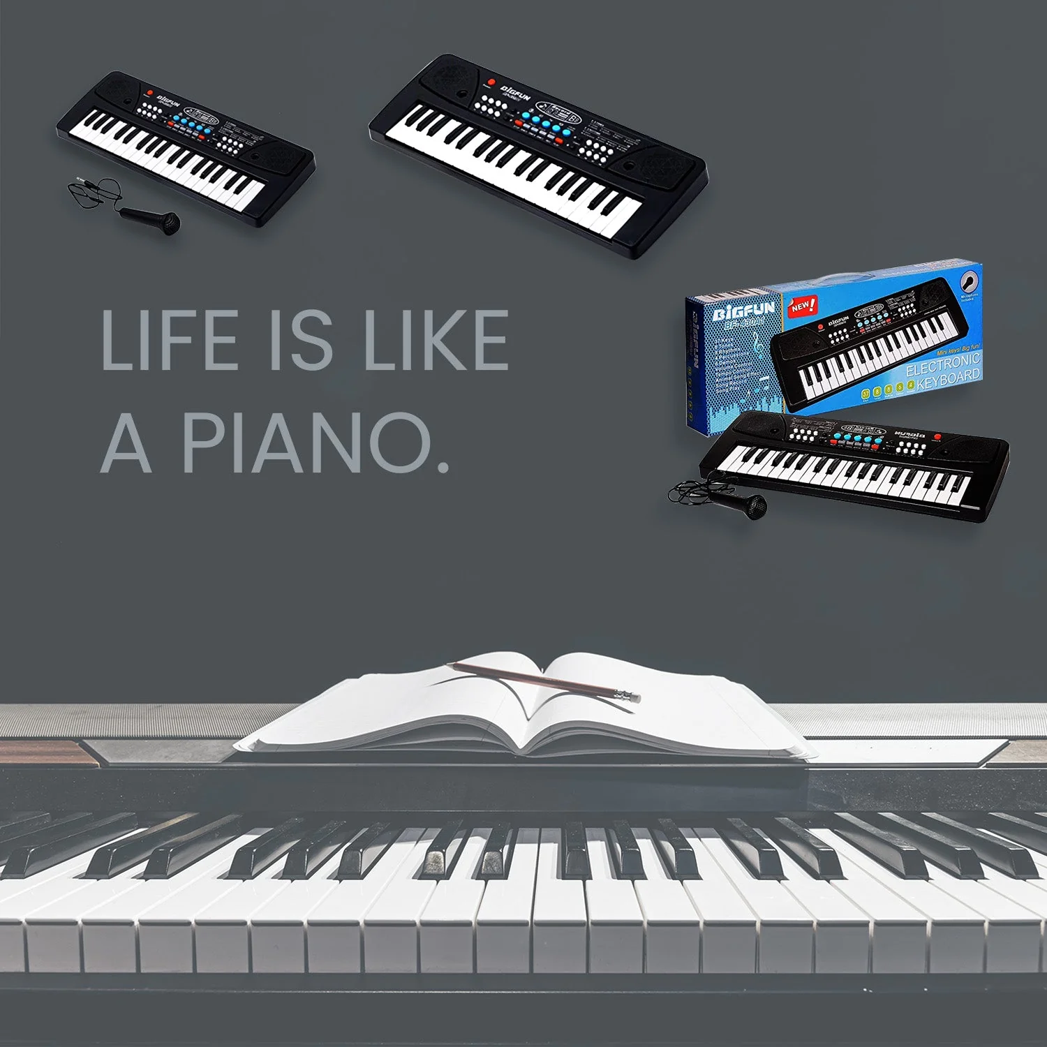 Kids Piano Keyboard – 37-Key, Mic & Record | Little Learners - Image 6