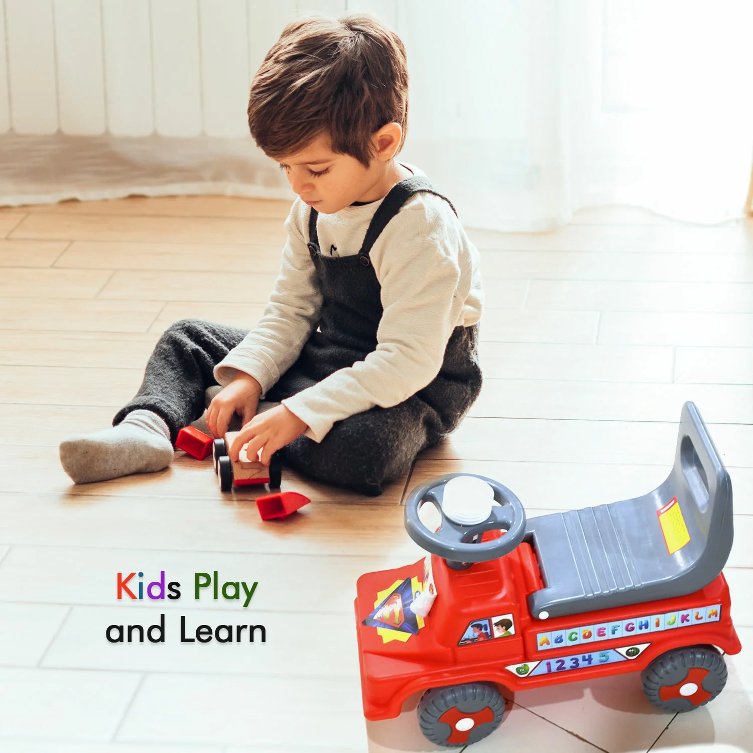 Baby Ride-On Car – Musical Push Toy for Toddlers | Little Learners - Image 6
