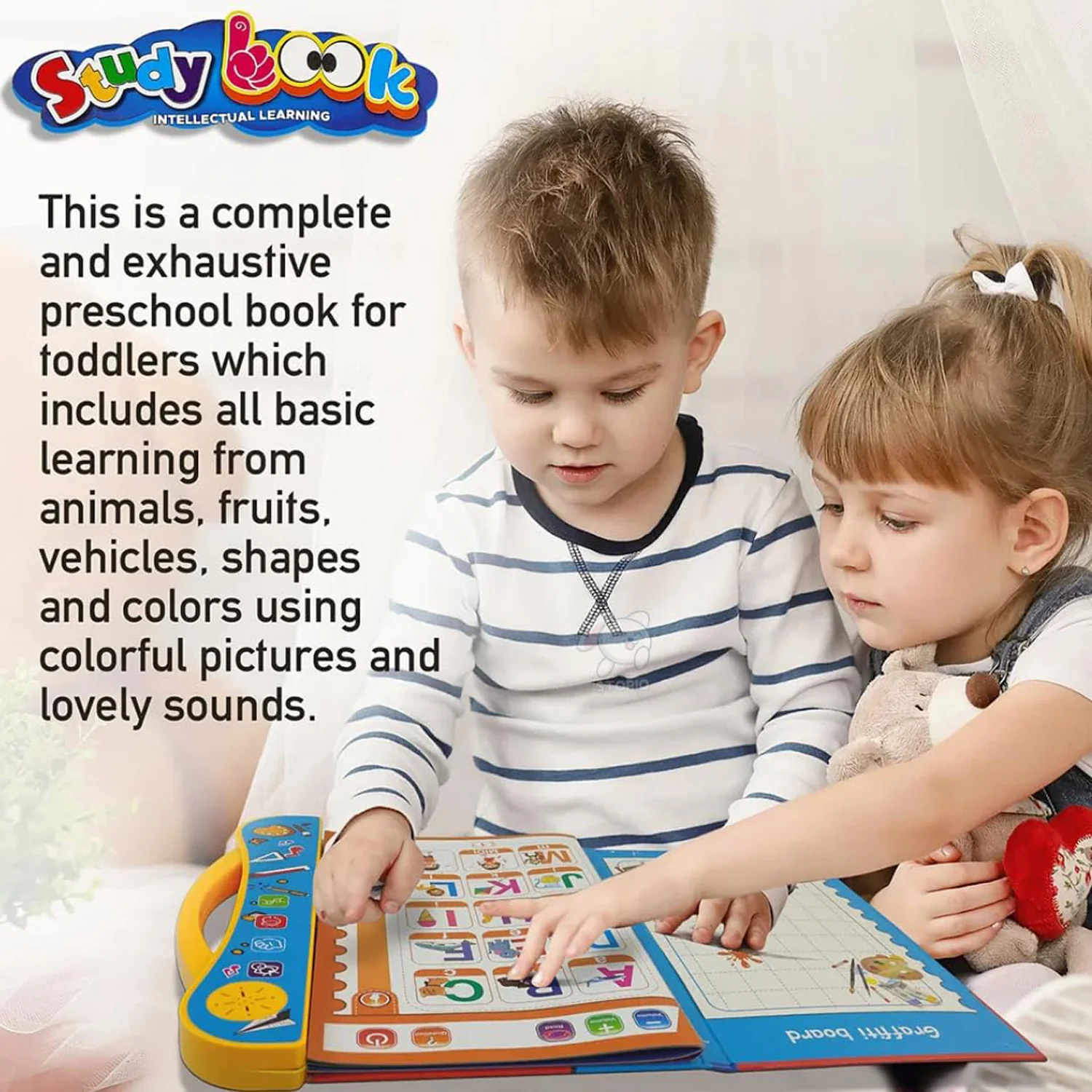 Kids Learning Book – Interactive Musical Alphabets & Numbers | Inventive Play - Image 4