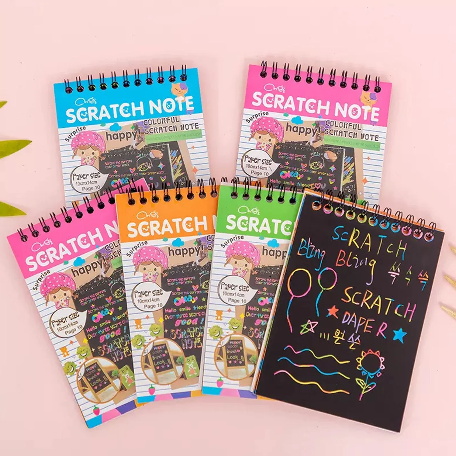 Rainbow Art Scratch Book – 10 Pages & Tool | Colorful Creations - Image 5
