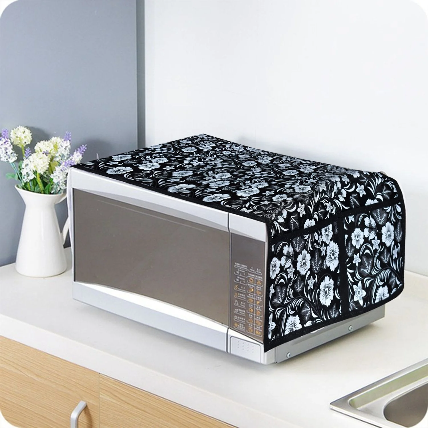 Microwave Oven Cover – Dust Protection with Utility Pockets | Tidy Table - Image 3