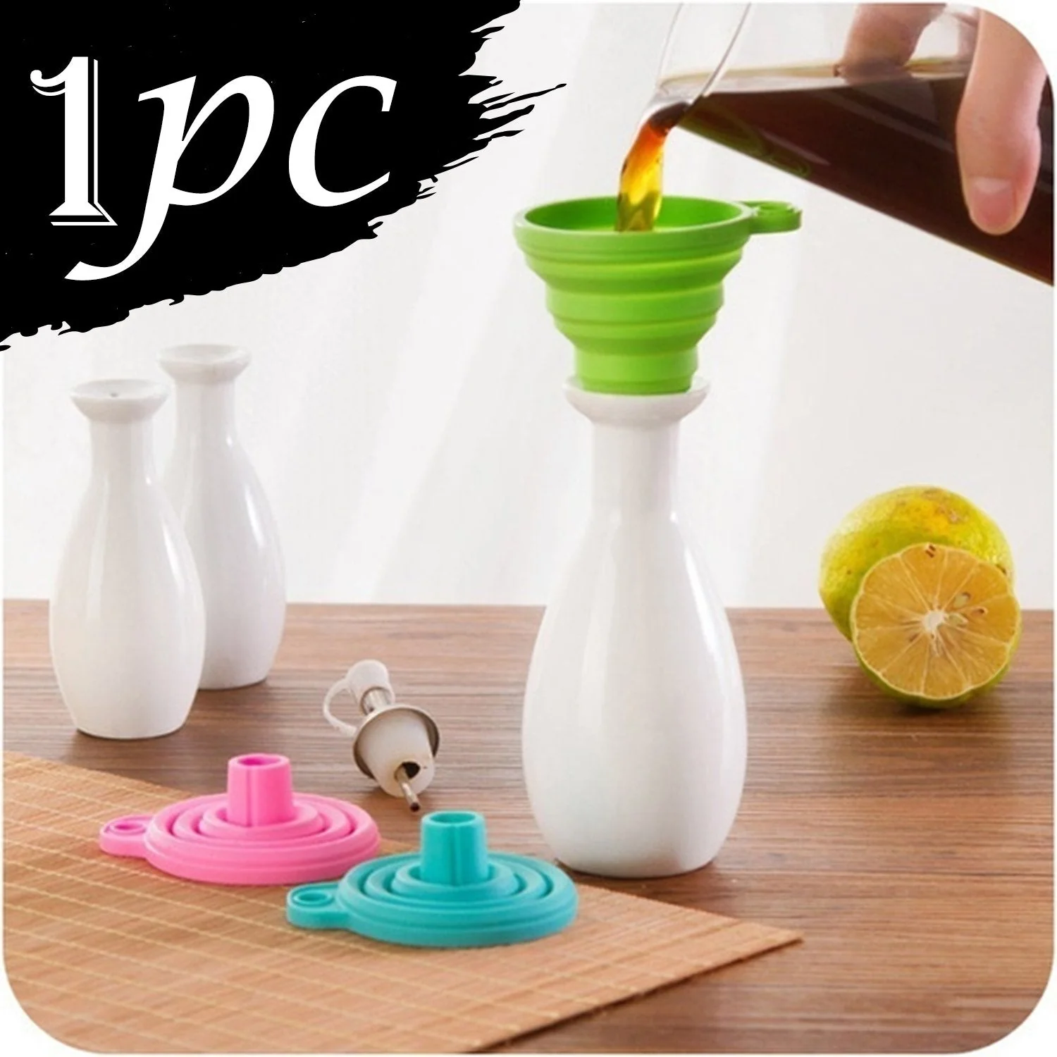 Silicone Funnel – Collapsible Kitchen Pouring Tool | Tidy Table - Image 4