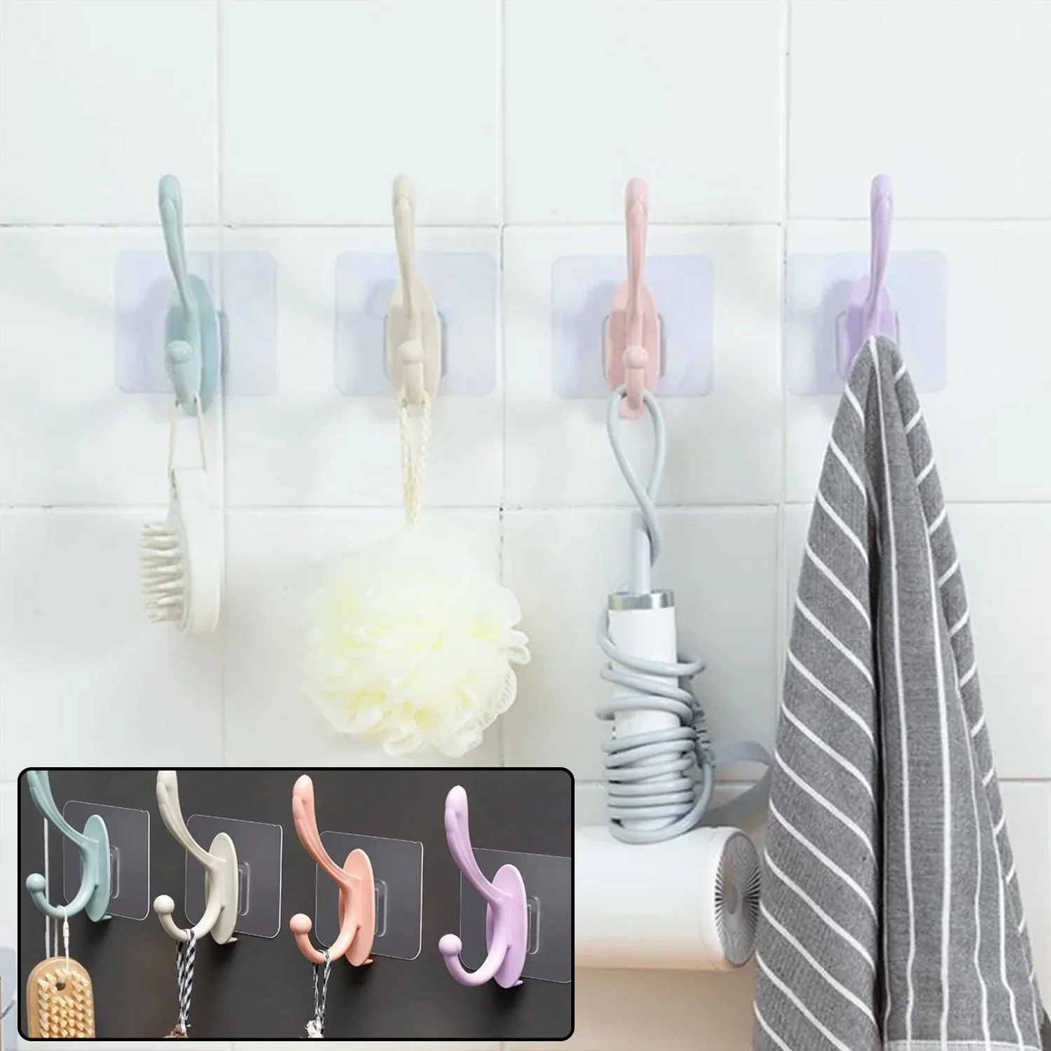 Self Adhesive Wall Hook – Heavy Duty & Drill-Free | Styleva - Image 3