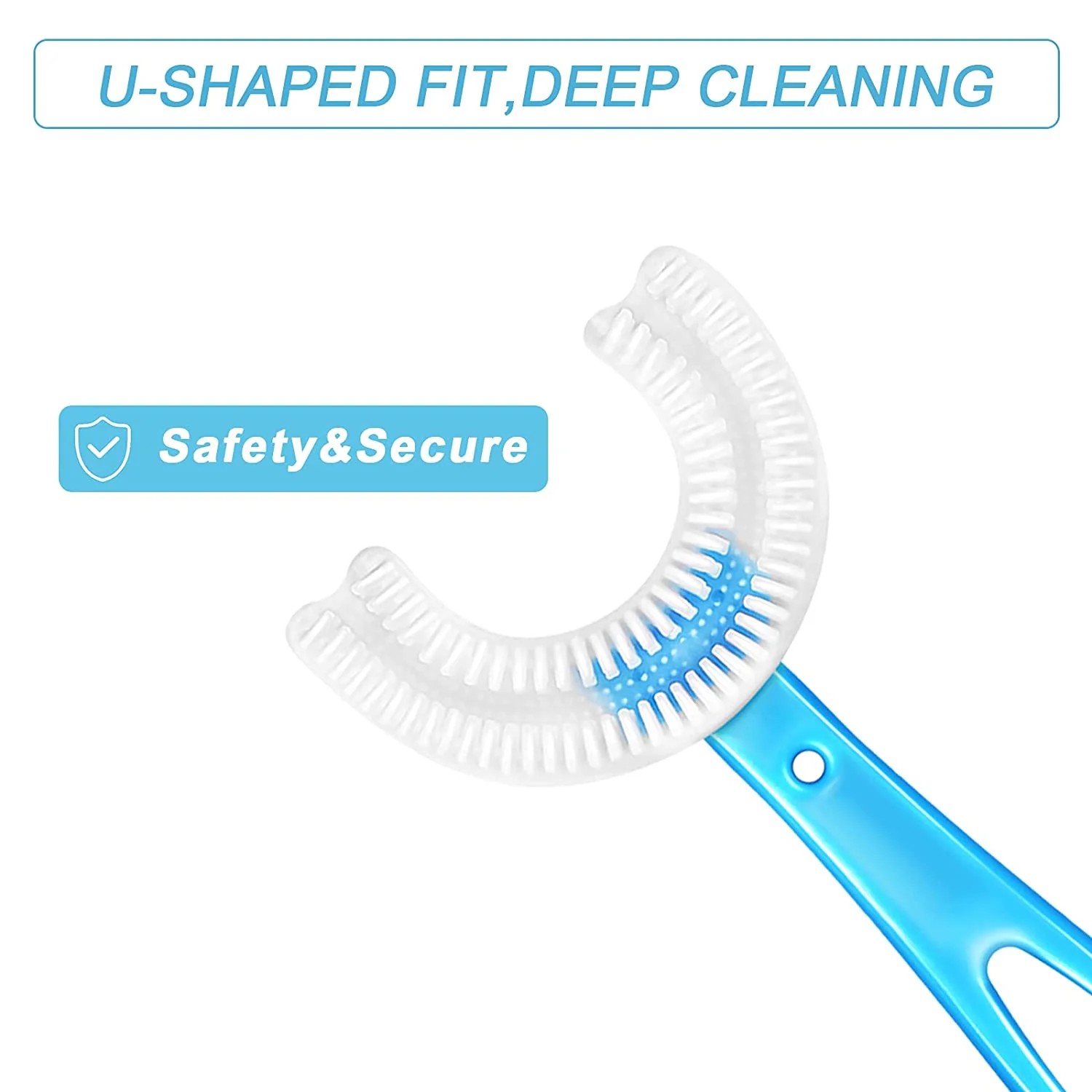 Kids U-Shaped Toothbrush – Gentle Cleaning for Toddlers | Mini Bubbles - Image 10