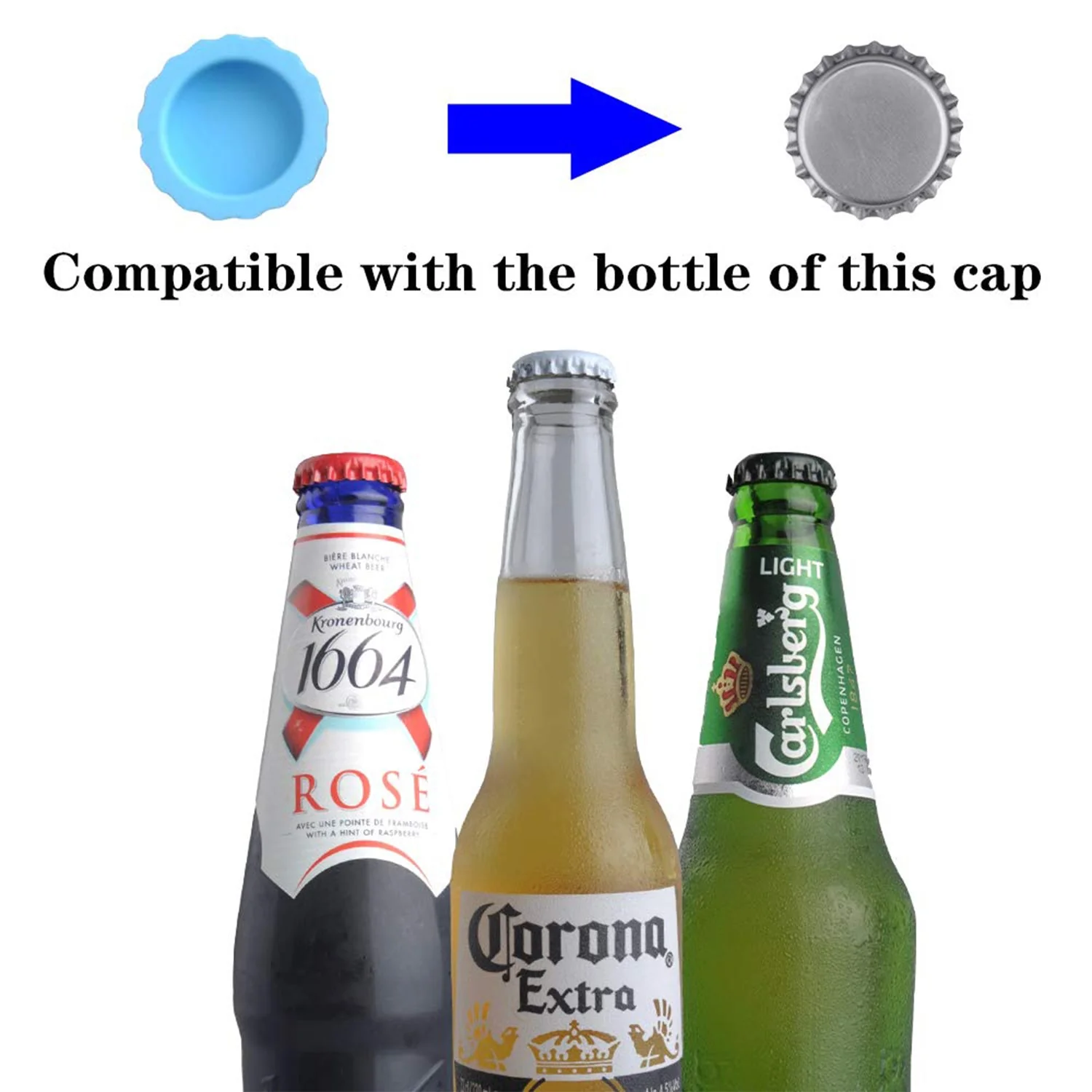 Silicone Bottle Caps – 6-Pack Reusable Soda & Beer Seals | Siplix - Image 11