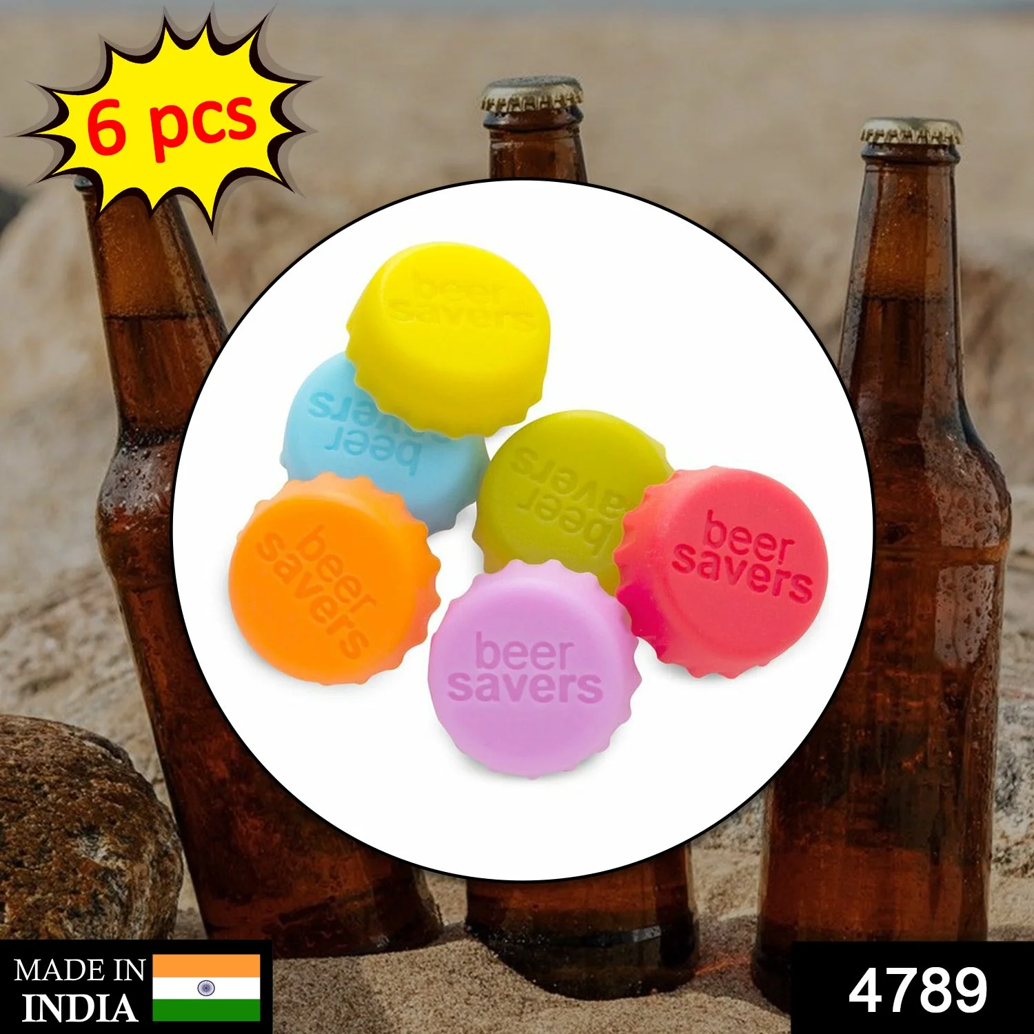 Silicone Bottle Caps – 6-Pack Reusable Soda & Beer Seals | Siplix - Image 7