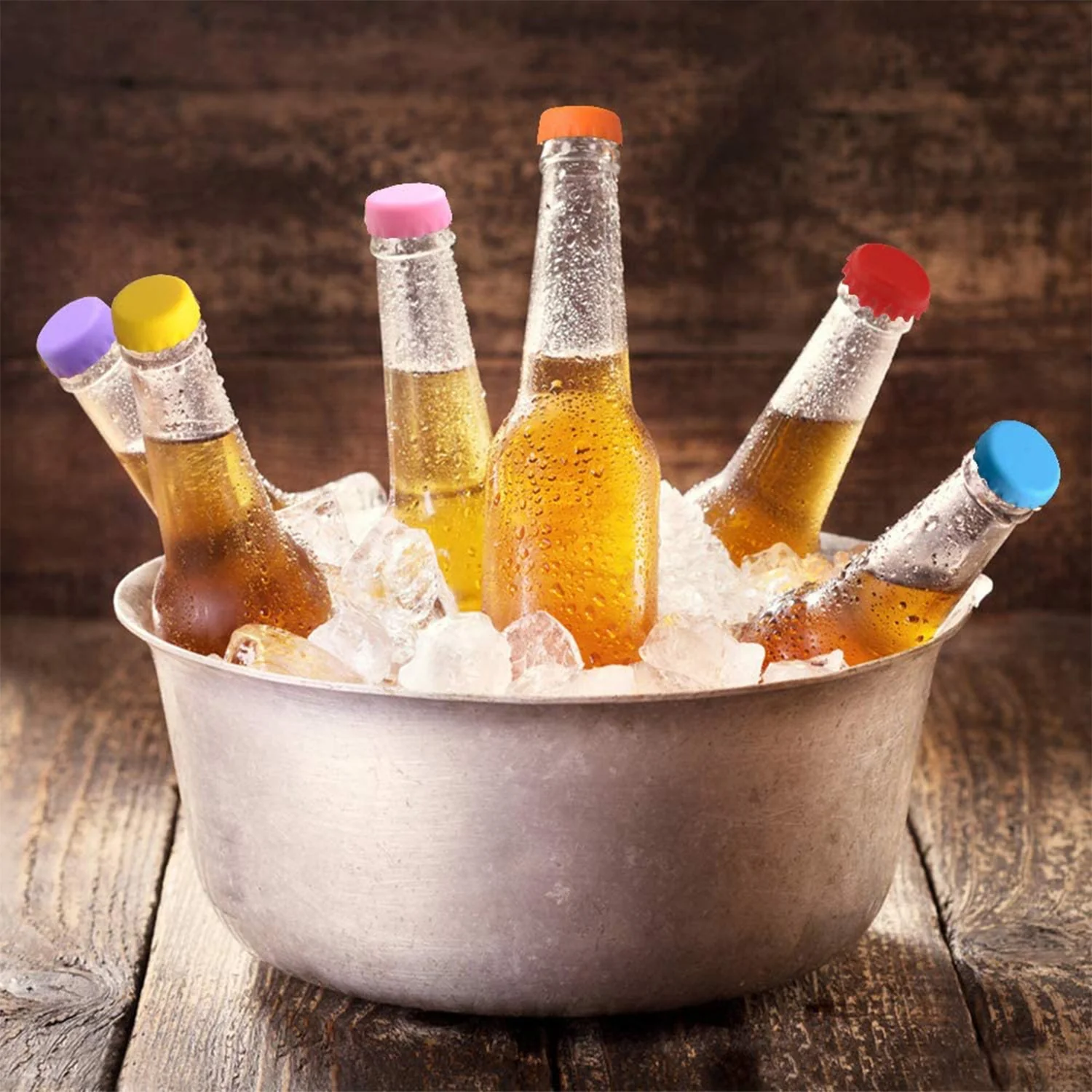 Silicone Bottle Caps – 6-Pack Reusable Soda & Beer Seals | Siplix - Image 8