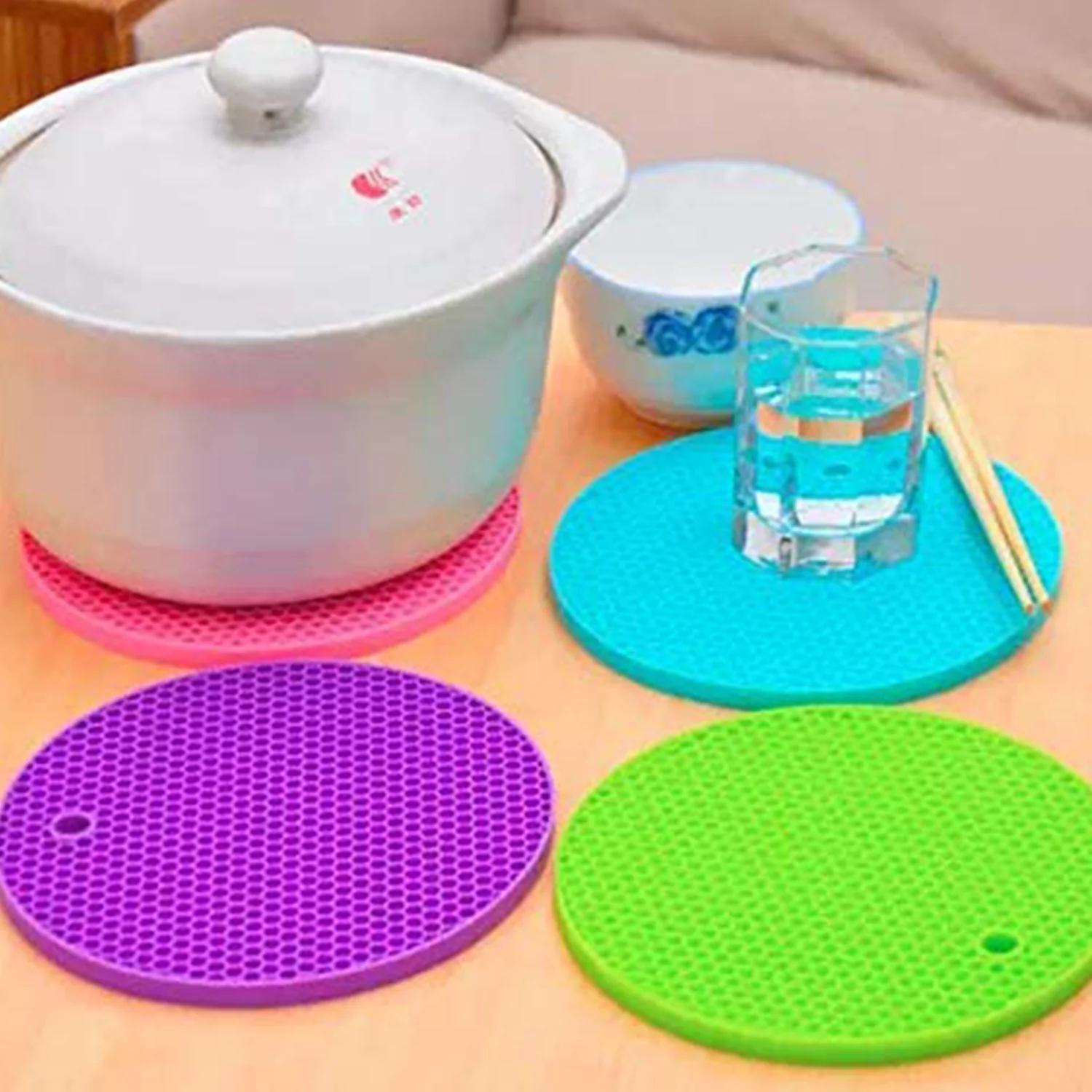 Silicone Hot Pot Mat Set – Heat-Resistant Kitchen Trivets | Bake & Dwell - Image 4