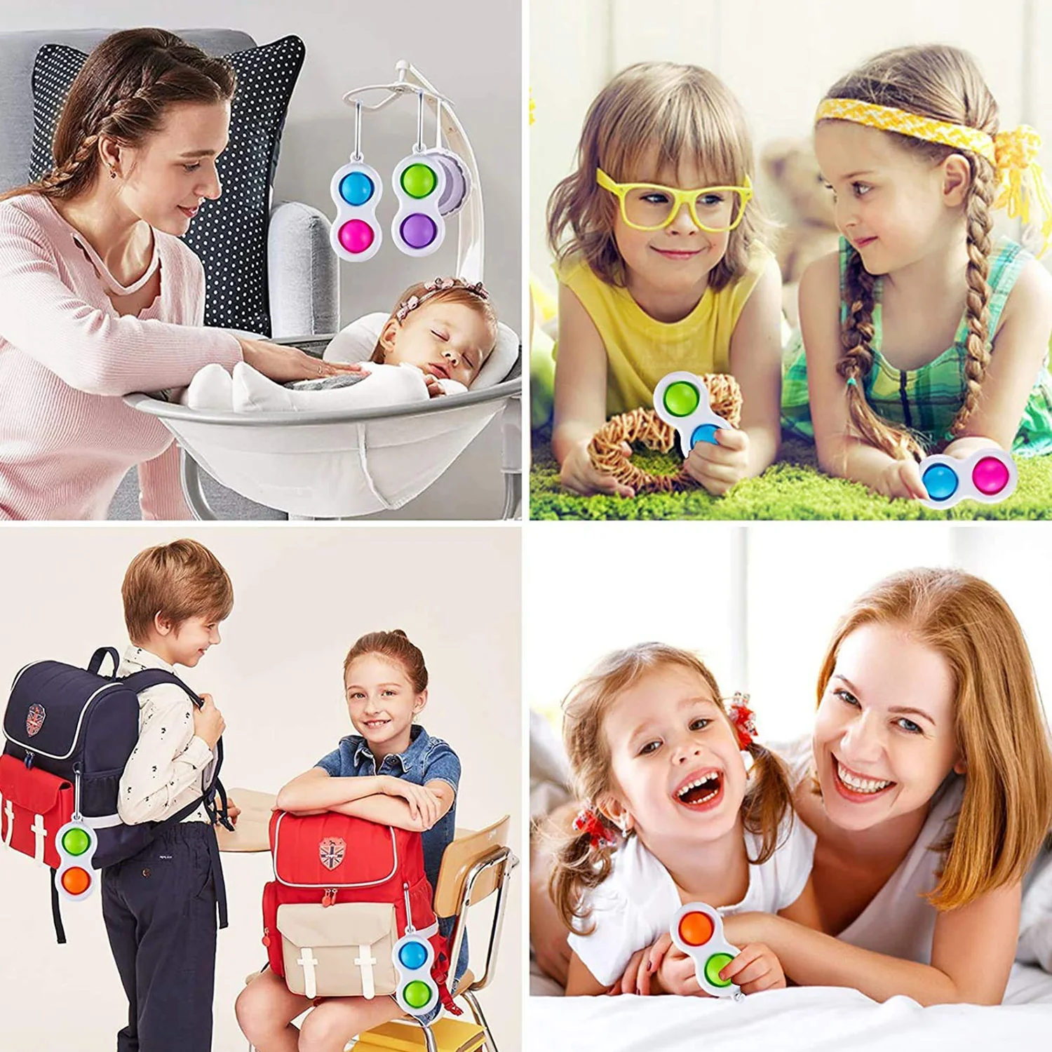 Simple Dimple Fidget Toy Keychain – Mini Stress Relief | Styleva - Image 8
