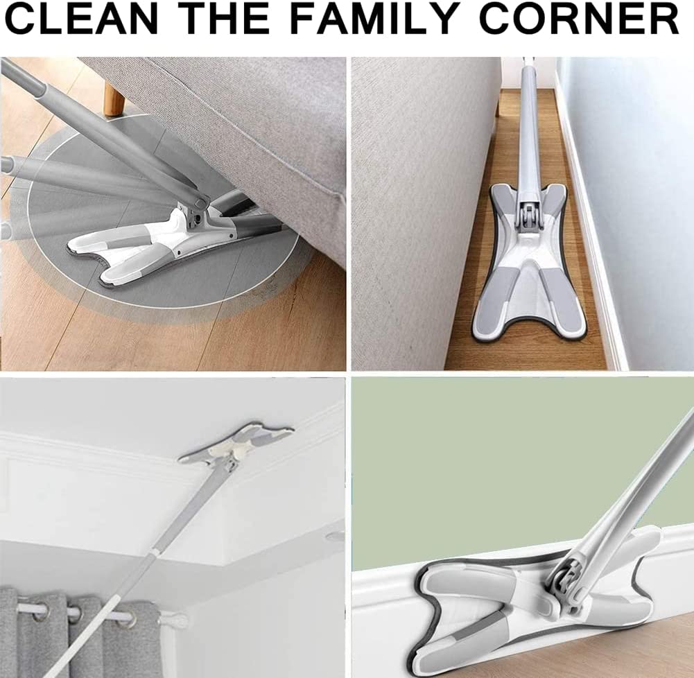 Hands-Free Mop – X-Shape Microfiber Squeeze | Storenzo - Image 8