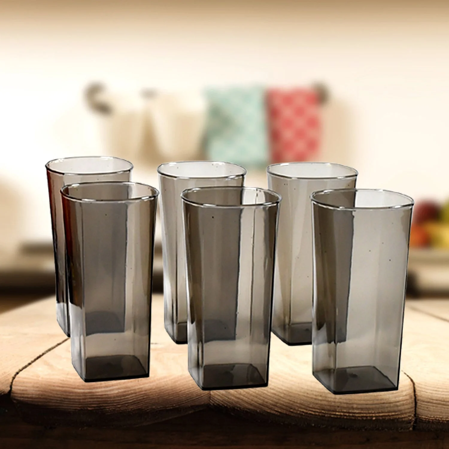 Plastic Tumbler Set – Unbreakable Square Design (Set of 6) | Corporate Kudos - Image 3