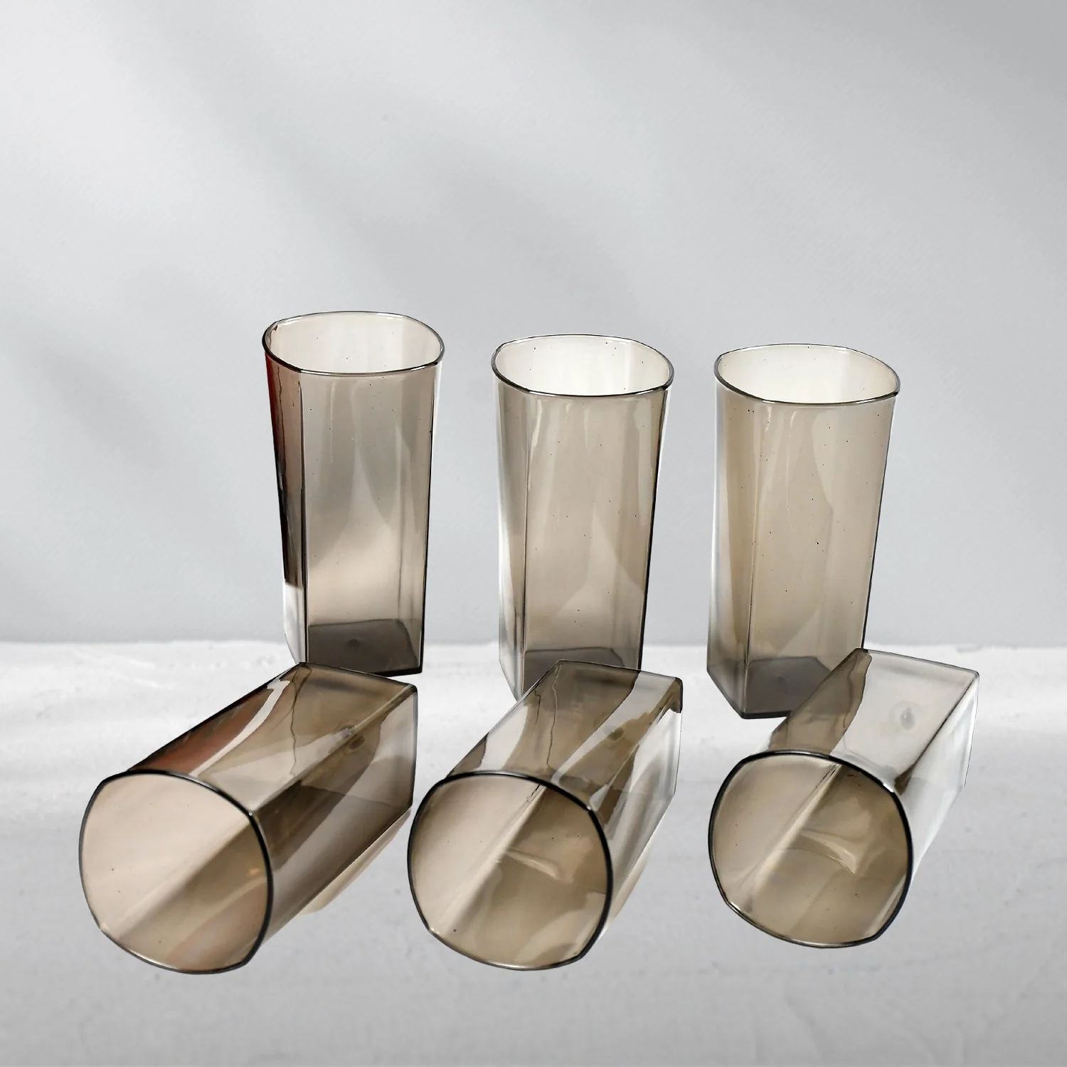 Plastic Tumbler Set – Unbreakable Square Design (Set of 6) | Corporate Kudos - Image 8