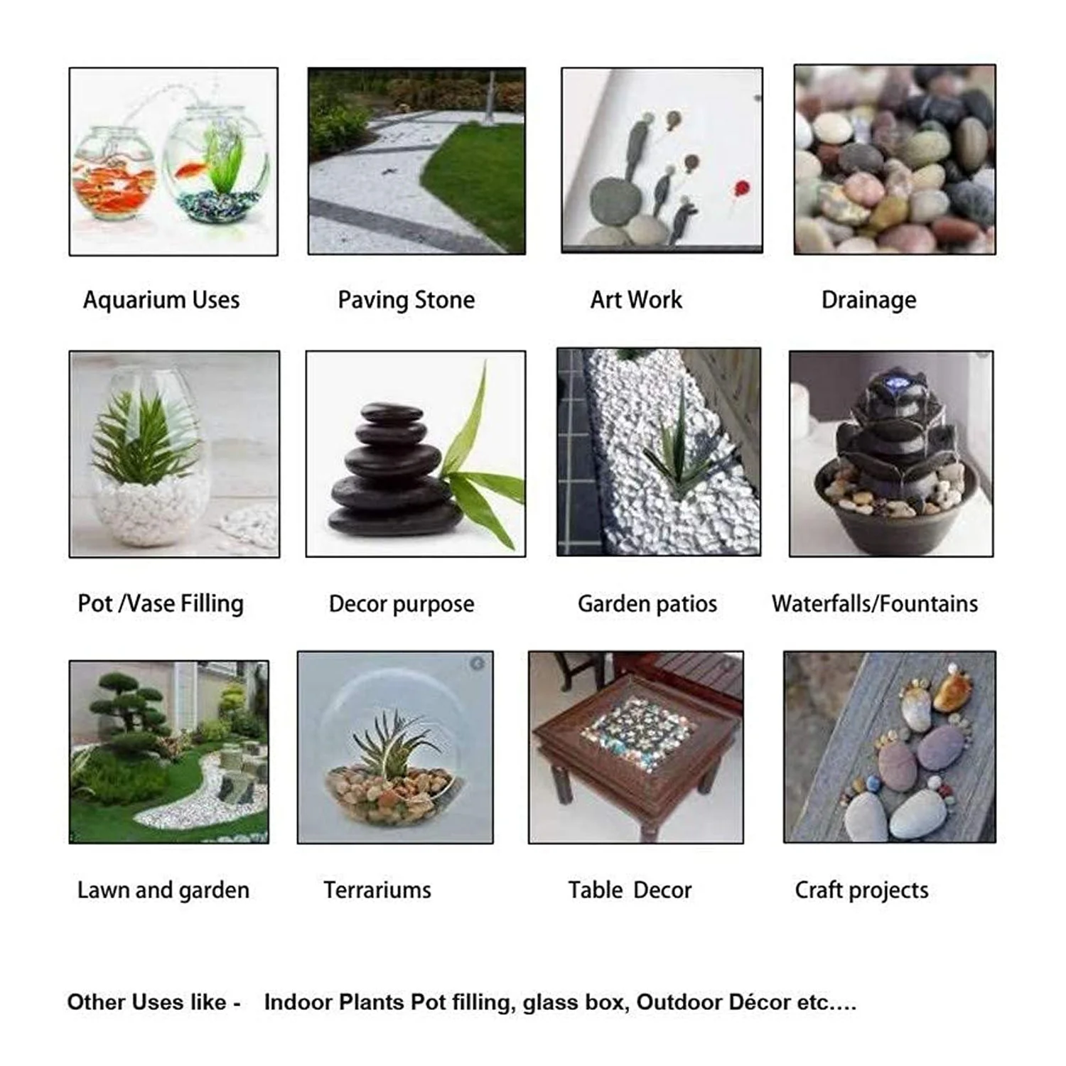 Decorative Pebbles – Multicolor Stones for Garden & Vase | Indo Glow - Image 8
