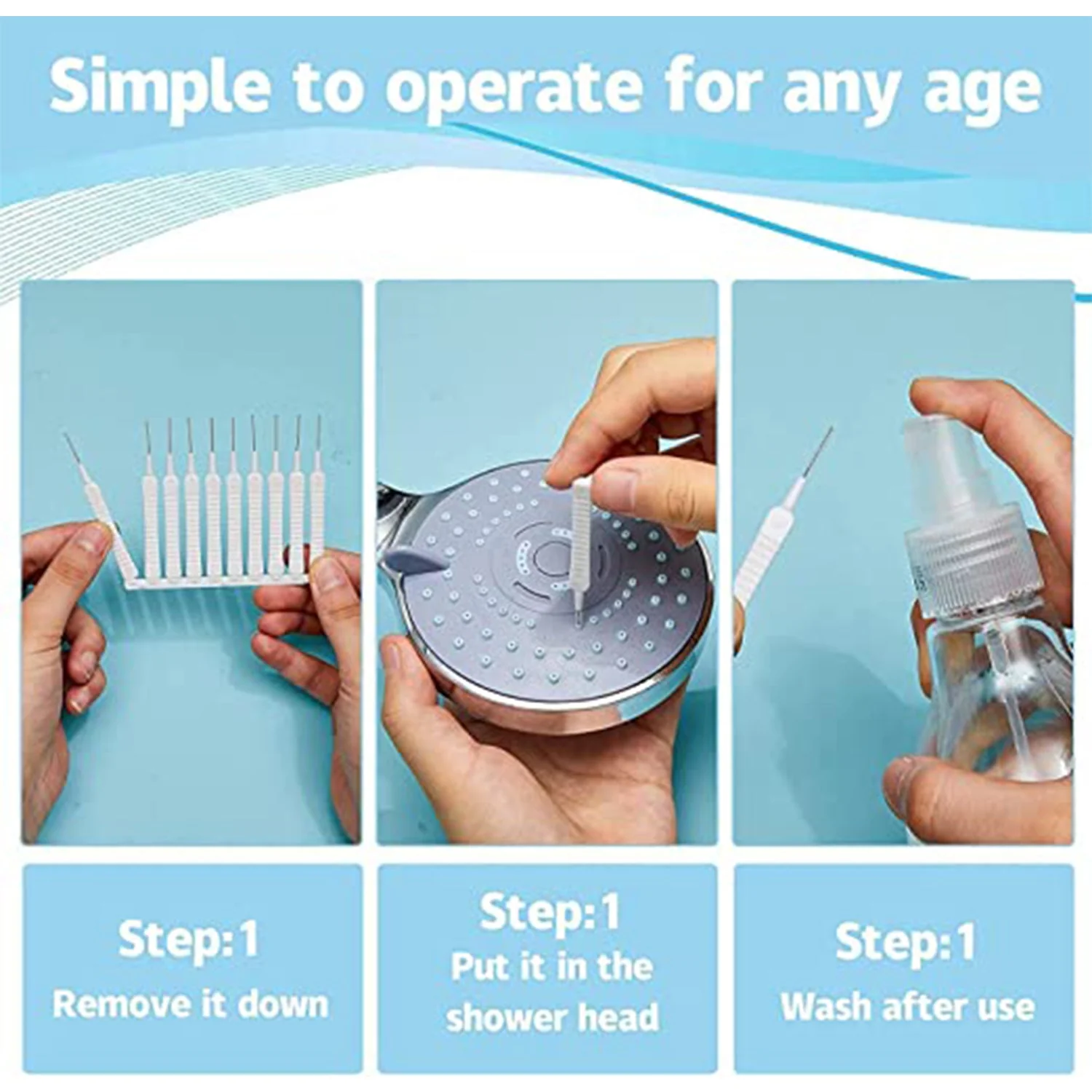 Shower Nozzle Cleaning Brush Set – 10 Pcs Anti-Clog | Mist & Relax - Image 7