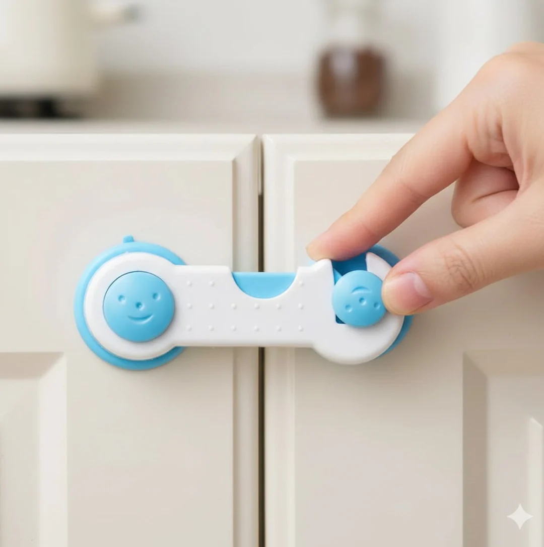 Child Safety Lock – Multi-Surface No-Drill | Happy Bathers - Image 2