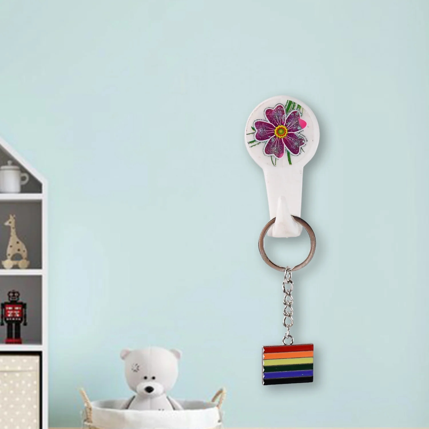 Rainbow Metal Keyring – Stylish & Durable Accessory - Image 6