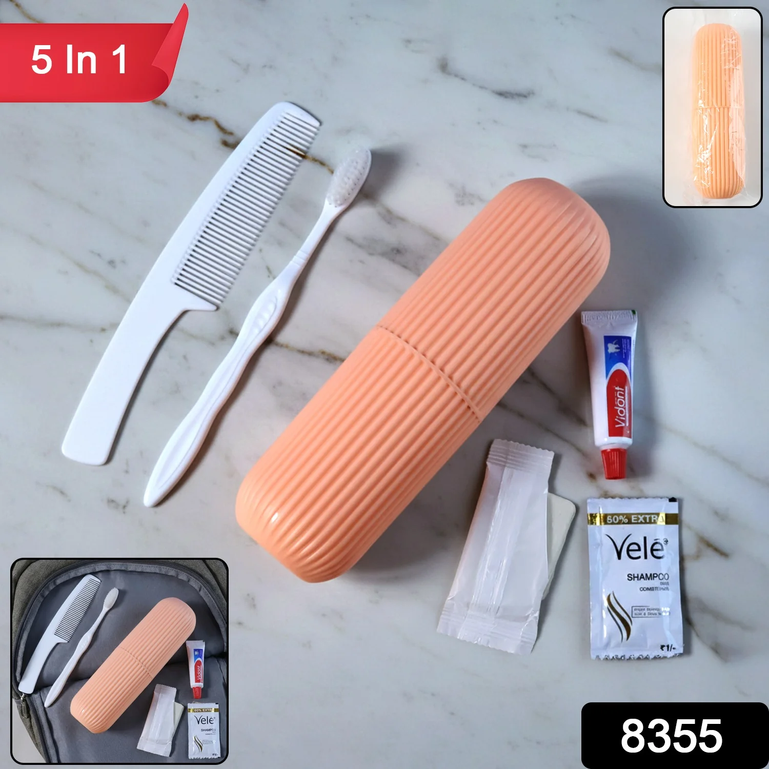 5-in-1 Compact Travel Grooming Kit – Portable Personal Care Set - Image 2