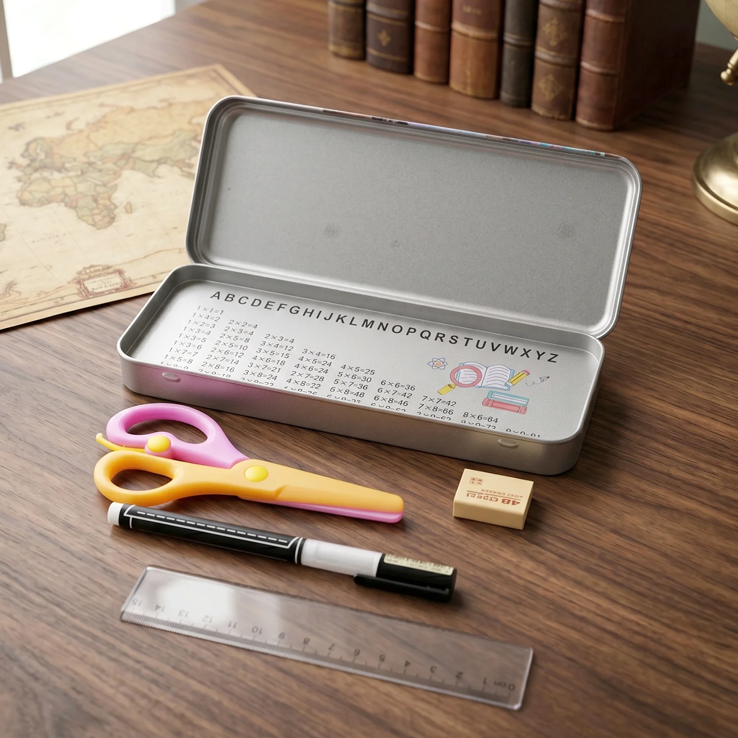 Kids Metal Pencil Box Set – Complete Stationery Organisation - Image 8
