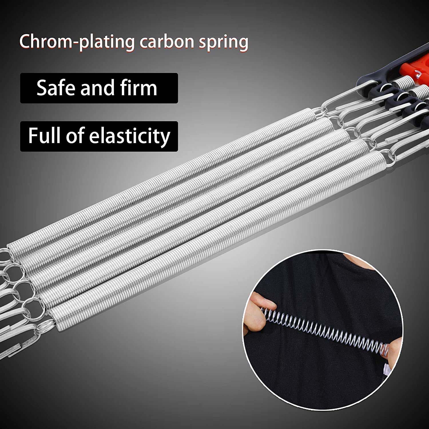 Chest Expander with 5 Adjustable Springs – Home Upper Body Workout - Image 4