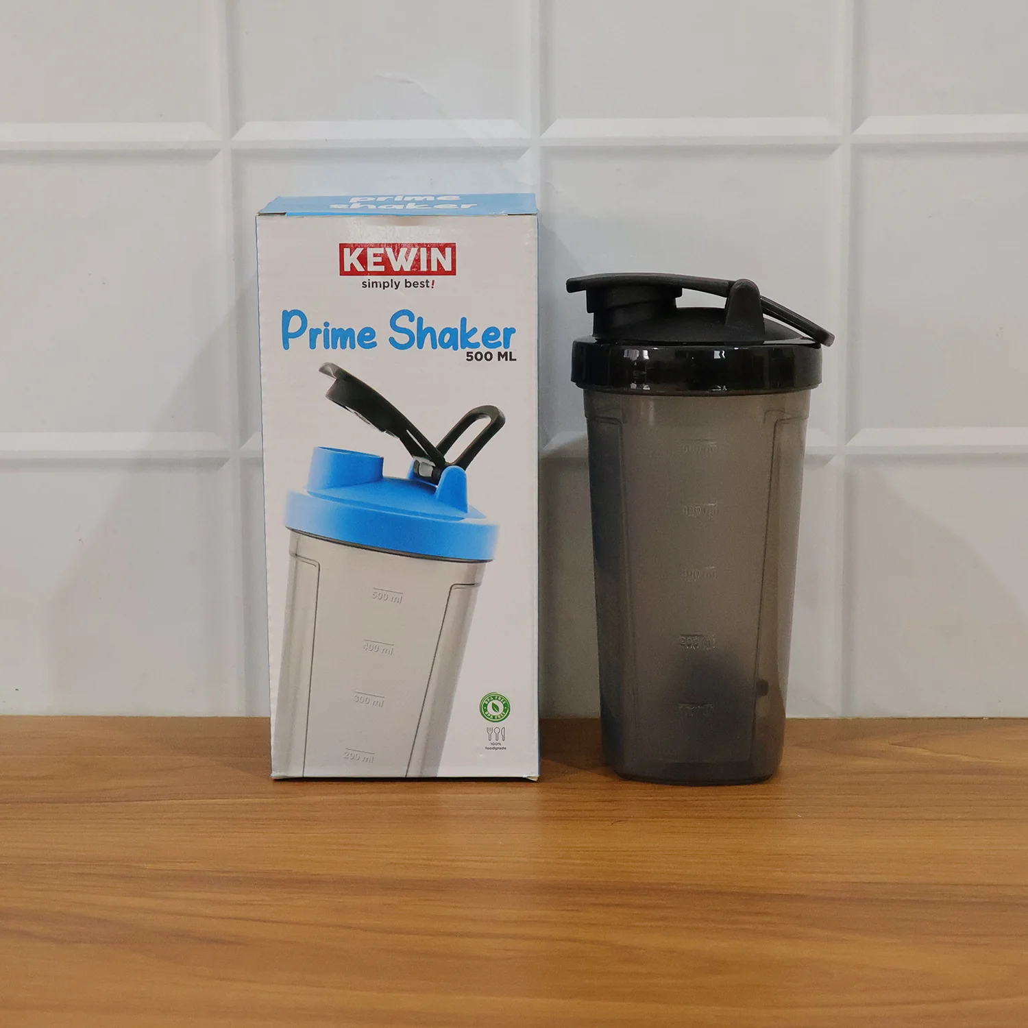 500 ml Plastic Gym Shaker Bottle – Leakproof with Mixing Ball - Image 9