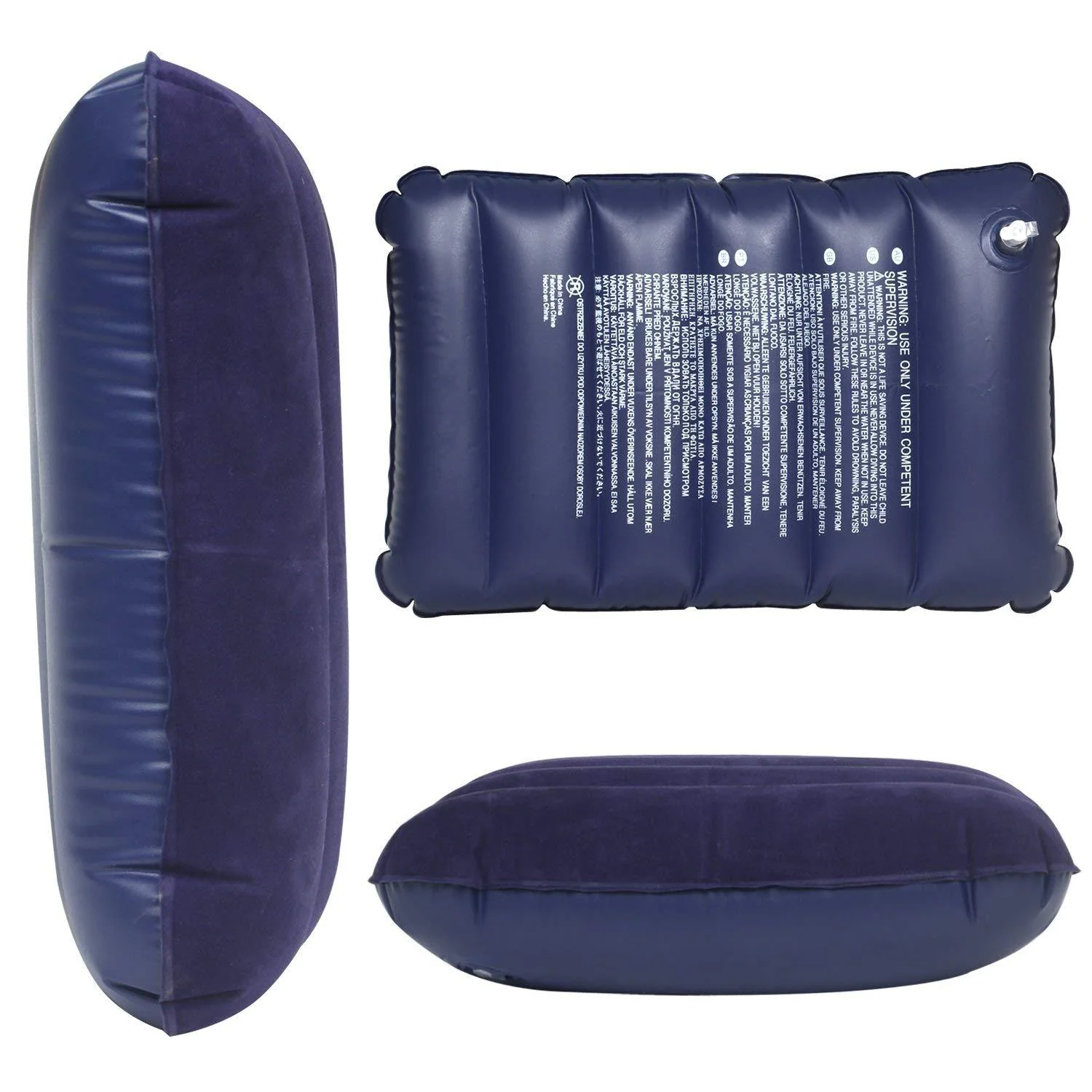 Inflatable Travel Pillow – Velvet Air Comfort (Blue) | PillowTrek - Image 10