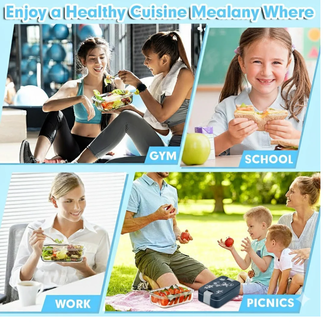 Airtight Lunch Box – 2-Compartment Leak-Proof | Lunchie Bunchie - Image 7