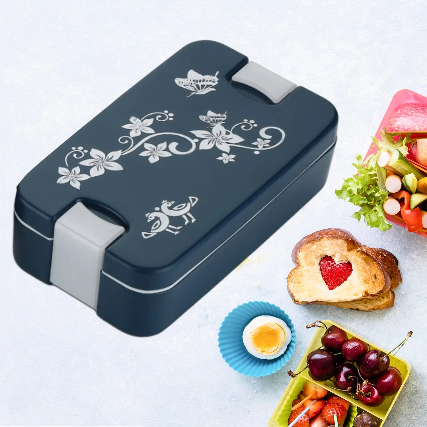 Airtight Lunch Box – 2-Compartment Leak-Proof Tiffin | Lunchie Bunchie - Image 8