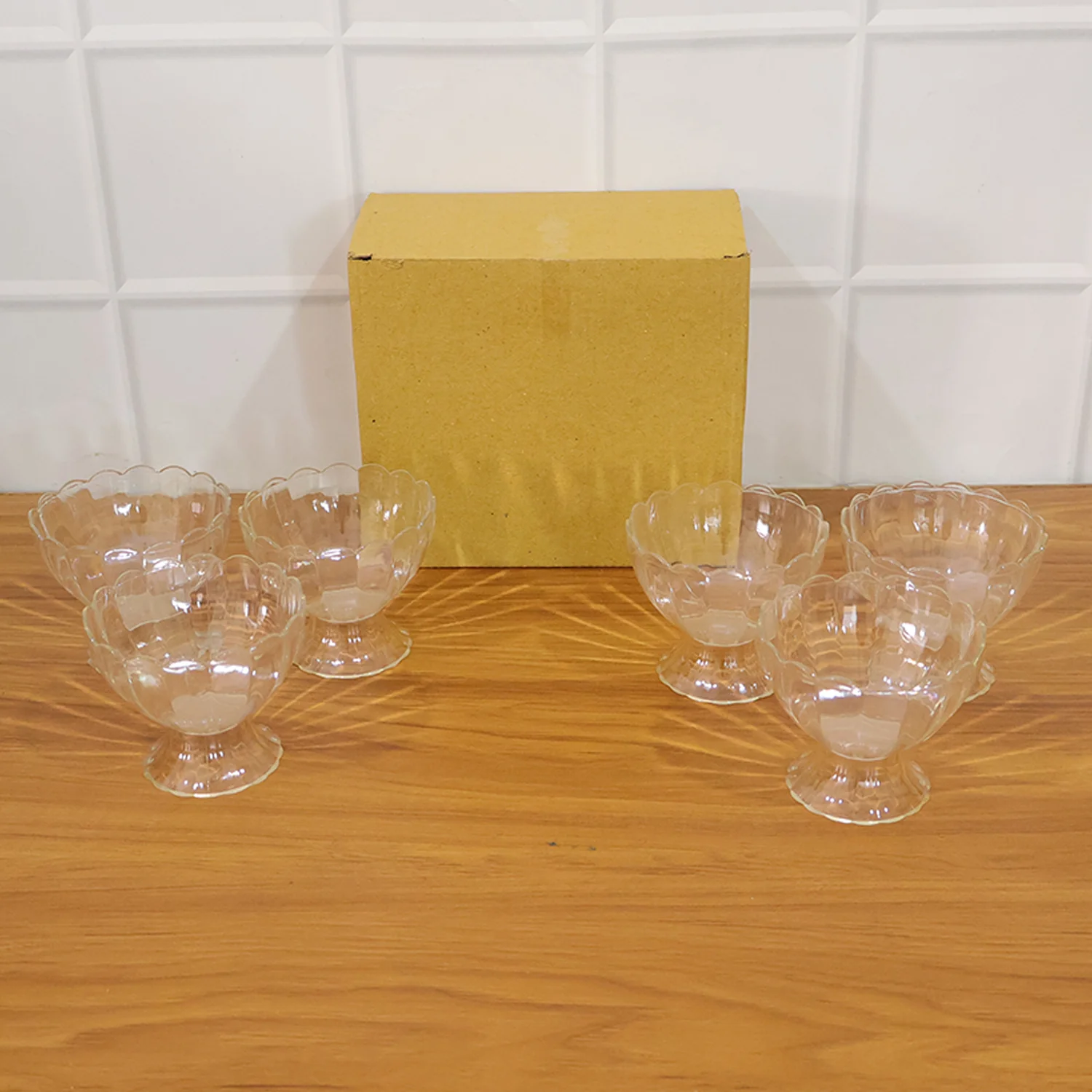 Serving Dessert Bowls – 6 Pc Brown Plastic Set | Lunchie Bunchie - Image 8