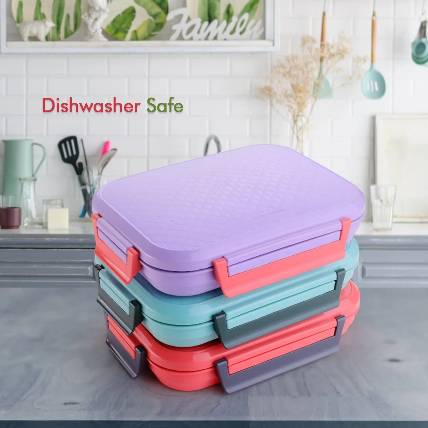 Steel Lunch Box – Multi-Compartment Tiffin for Office & School | Lunchie Bunchie - Image 6