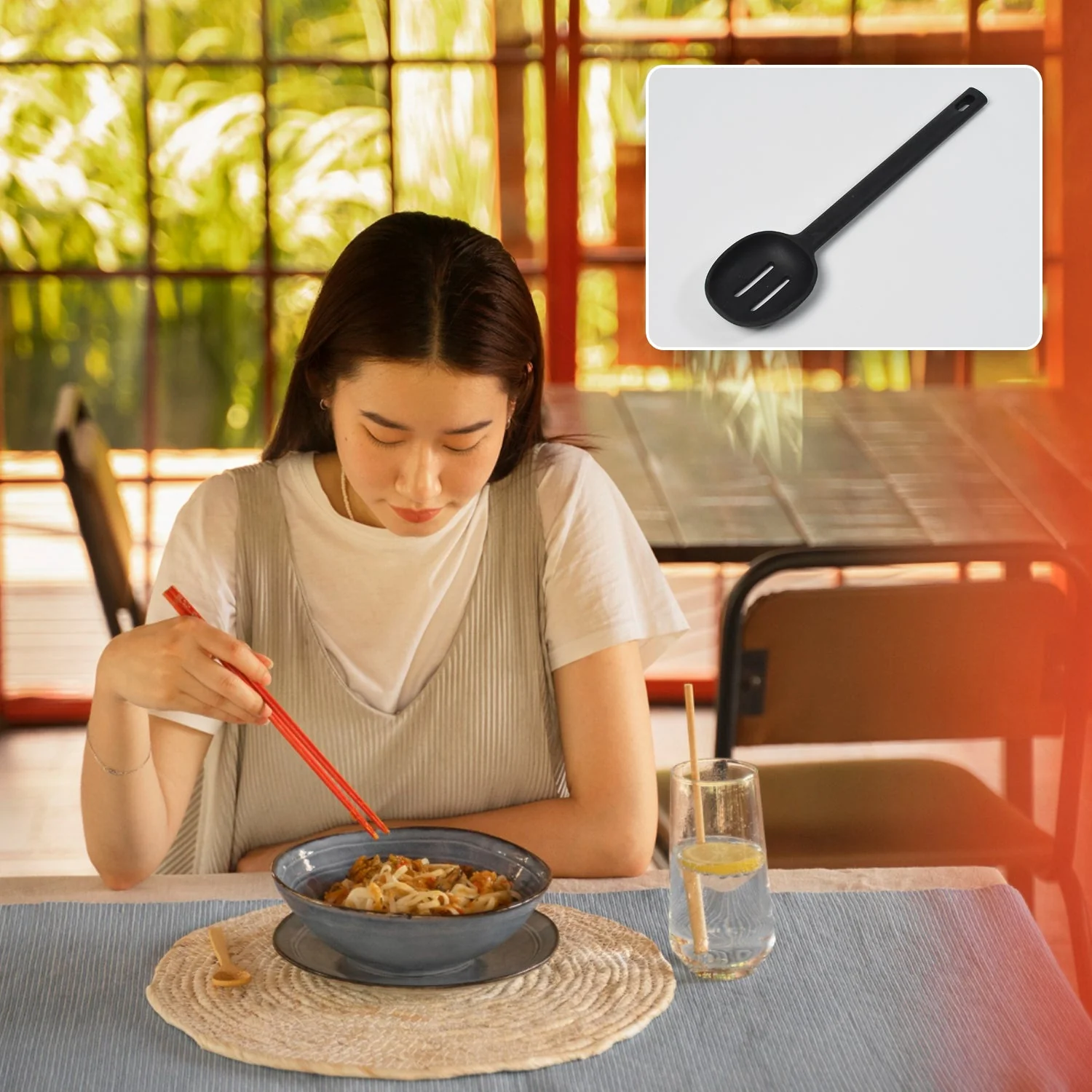 Silicone Kitchen Spoon – Non-Stick Heat Resistant | CookAura - Image 4