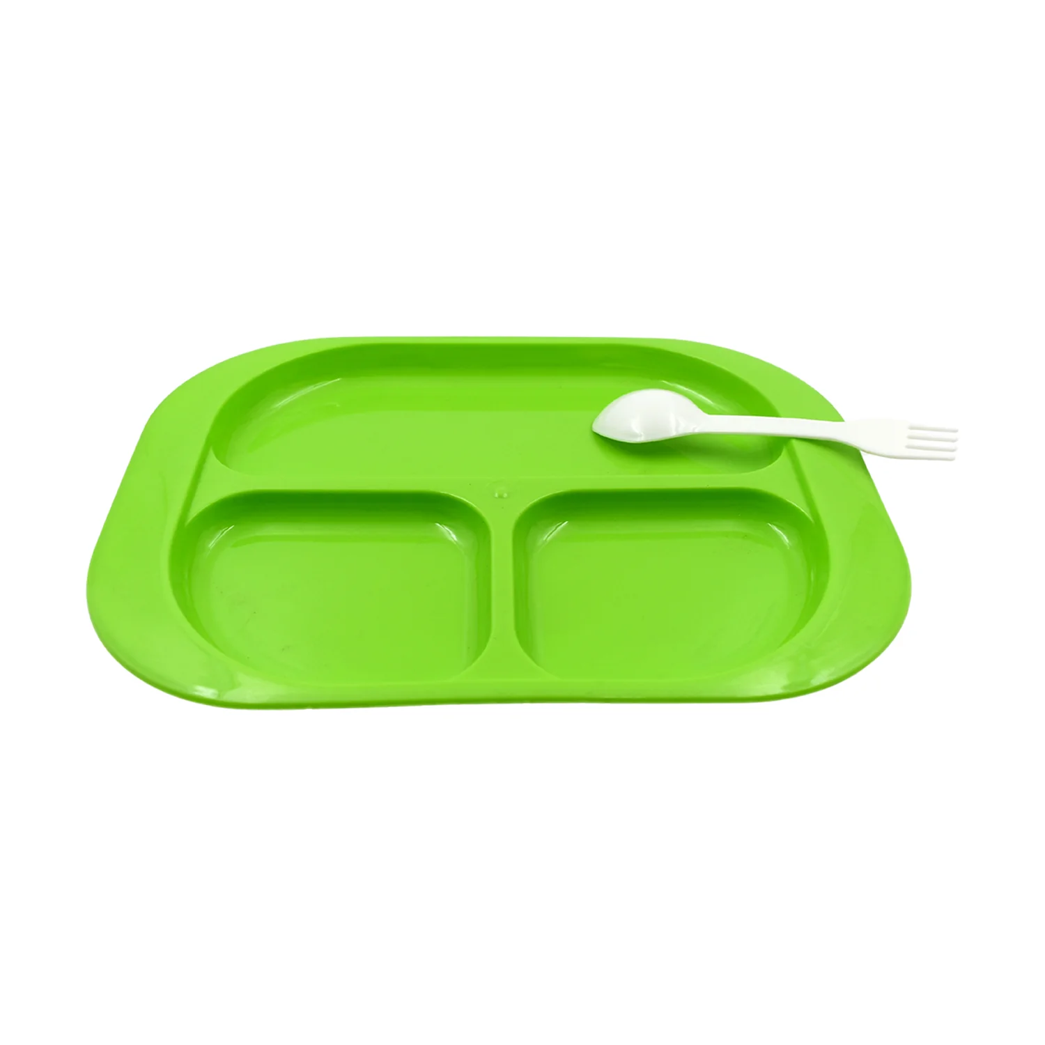 3-Compartment Food Plate – BPA-Free, Microwave Safe | FitFuzion - Image 4