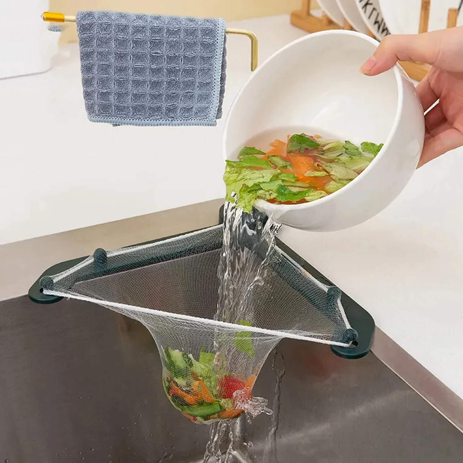 Kitchen Sink Filter Basket – Triangle Strainer | Poravar - Image 3