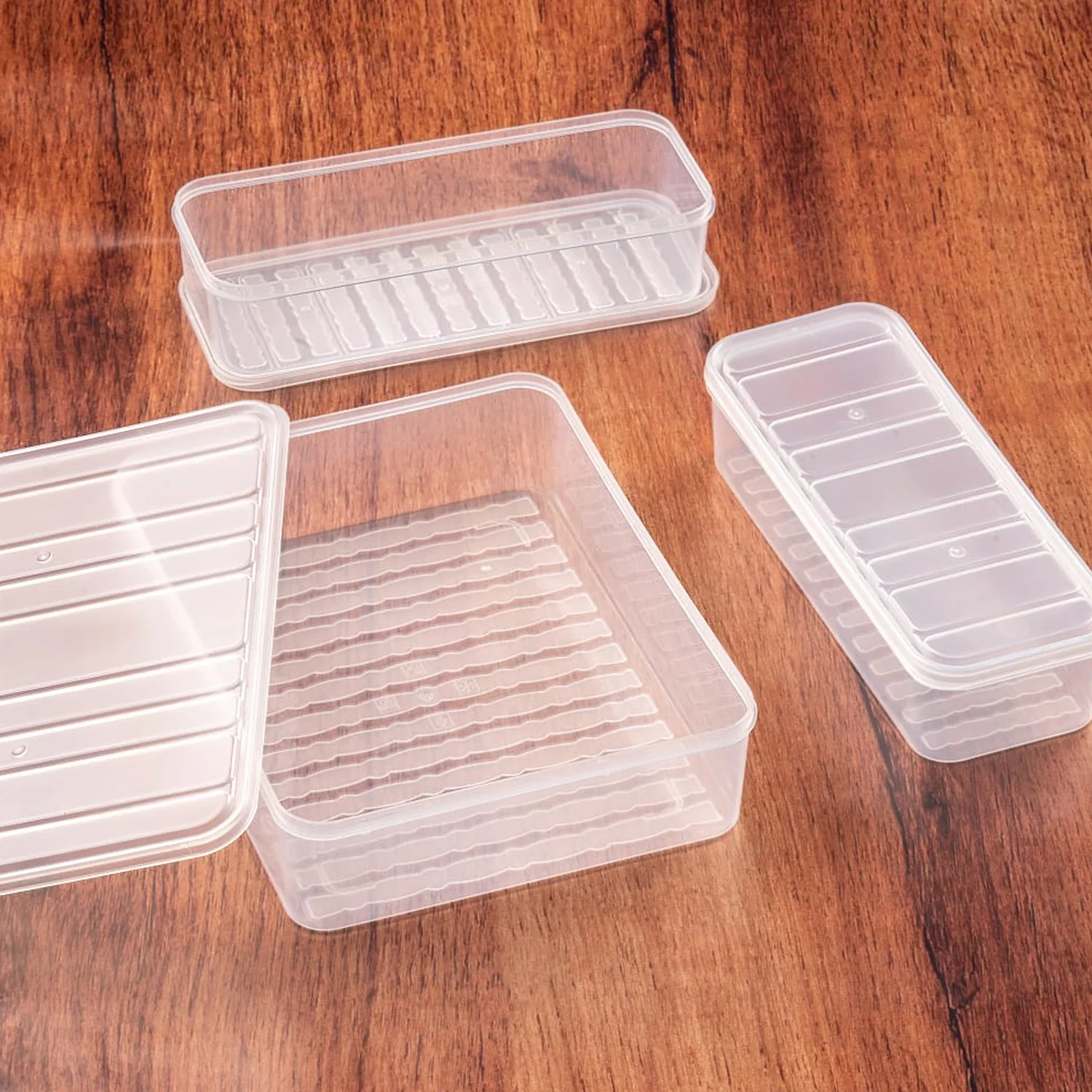 Plastic Food Storage Container 3pc – Stackable & Airtight | Organivo - Image 7
