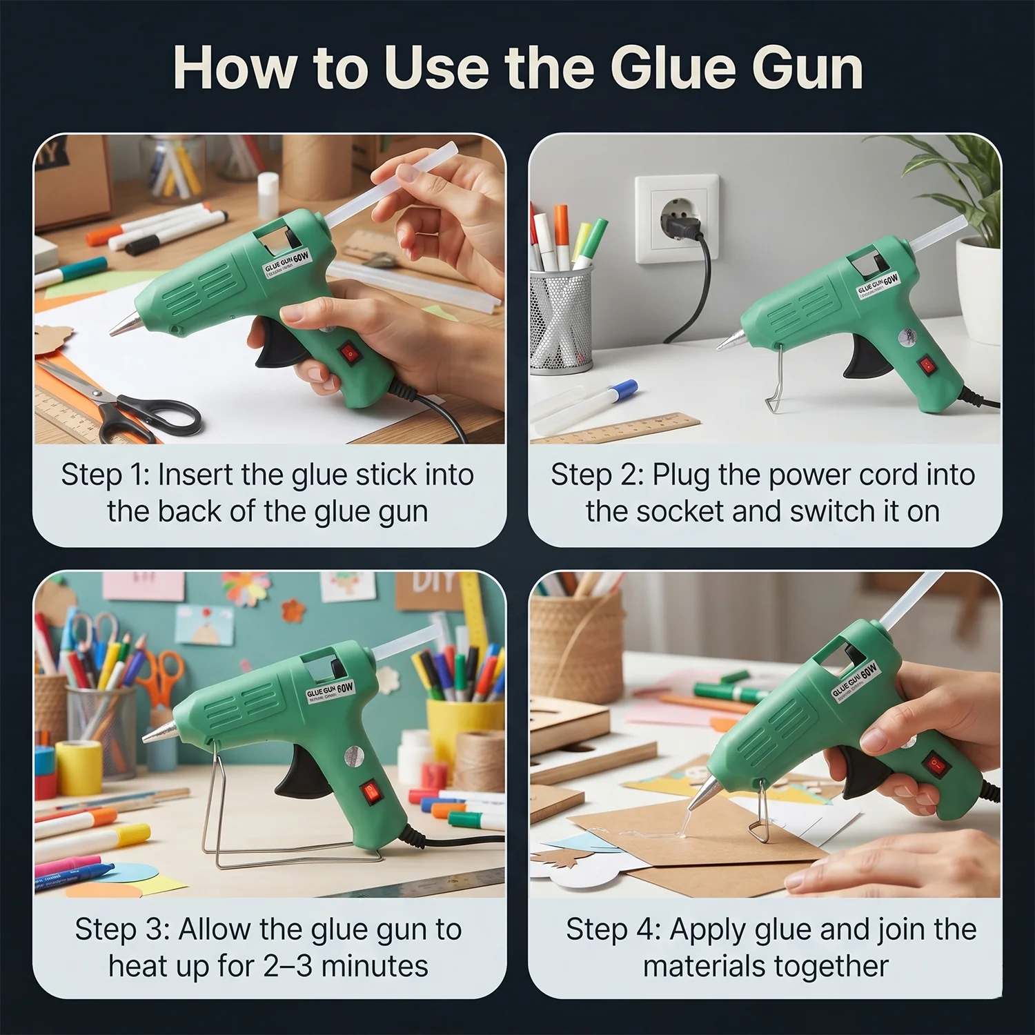 60 Watt Hot Melt Glue Gun – Versatile Crafts & DIY Tool - Image 7