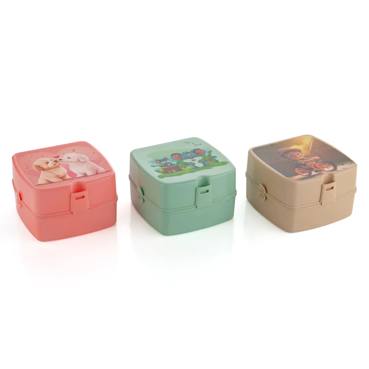 Double Layer Lunch Box – 4-Compartment Tiffin | Lunchie Bunchie - Image 6
