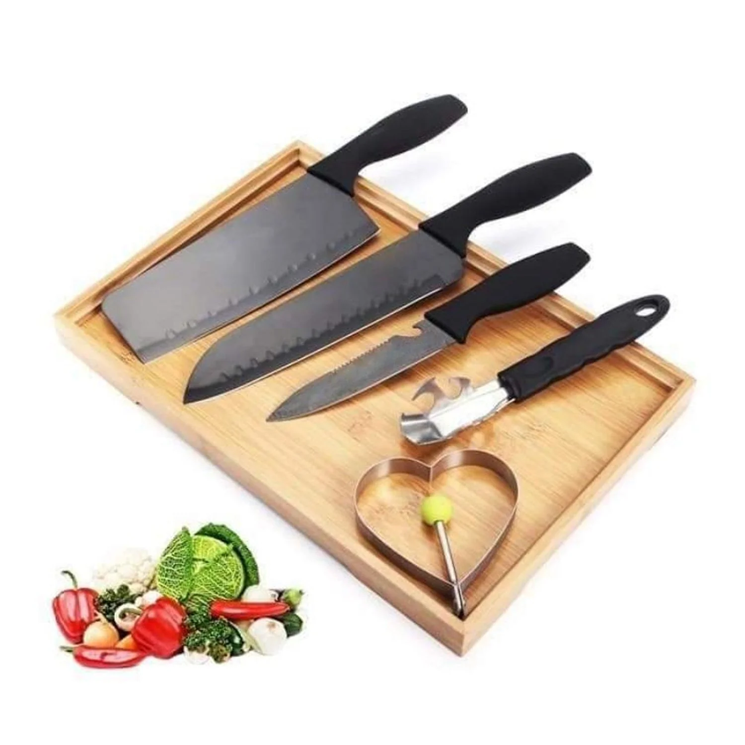 Stainless Steel Kitchen Knife Set – 5-Piece Professional | DeoDap - Image 5