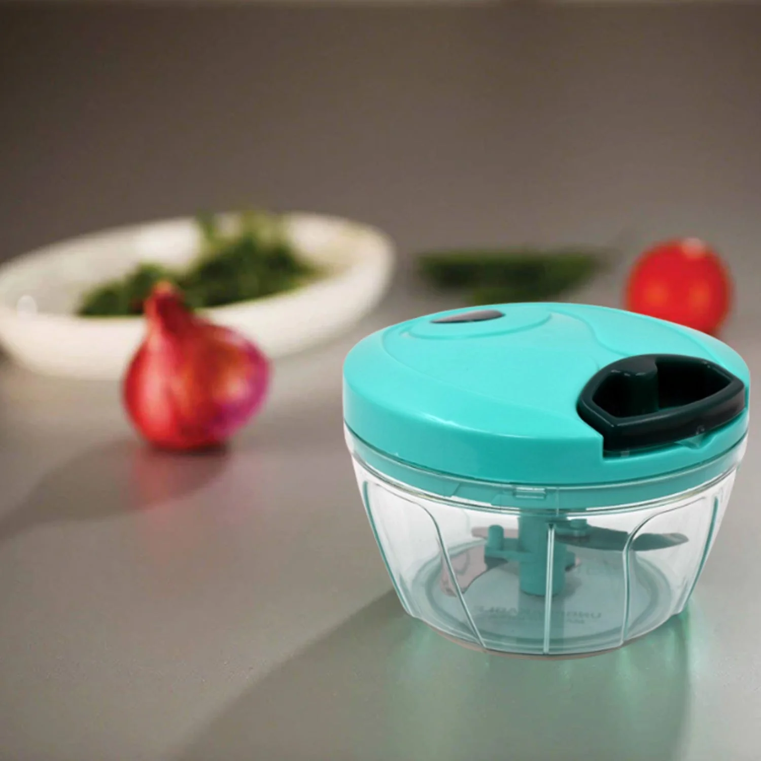 Mini Vegetable Chopper – 550ml, 3 Blades for Quick Prep | Bathora - Image 3