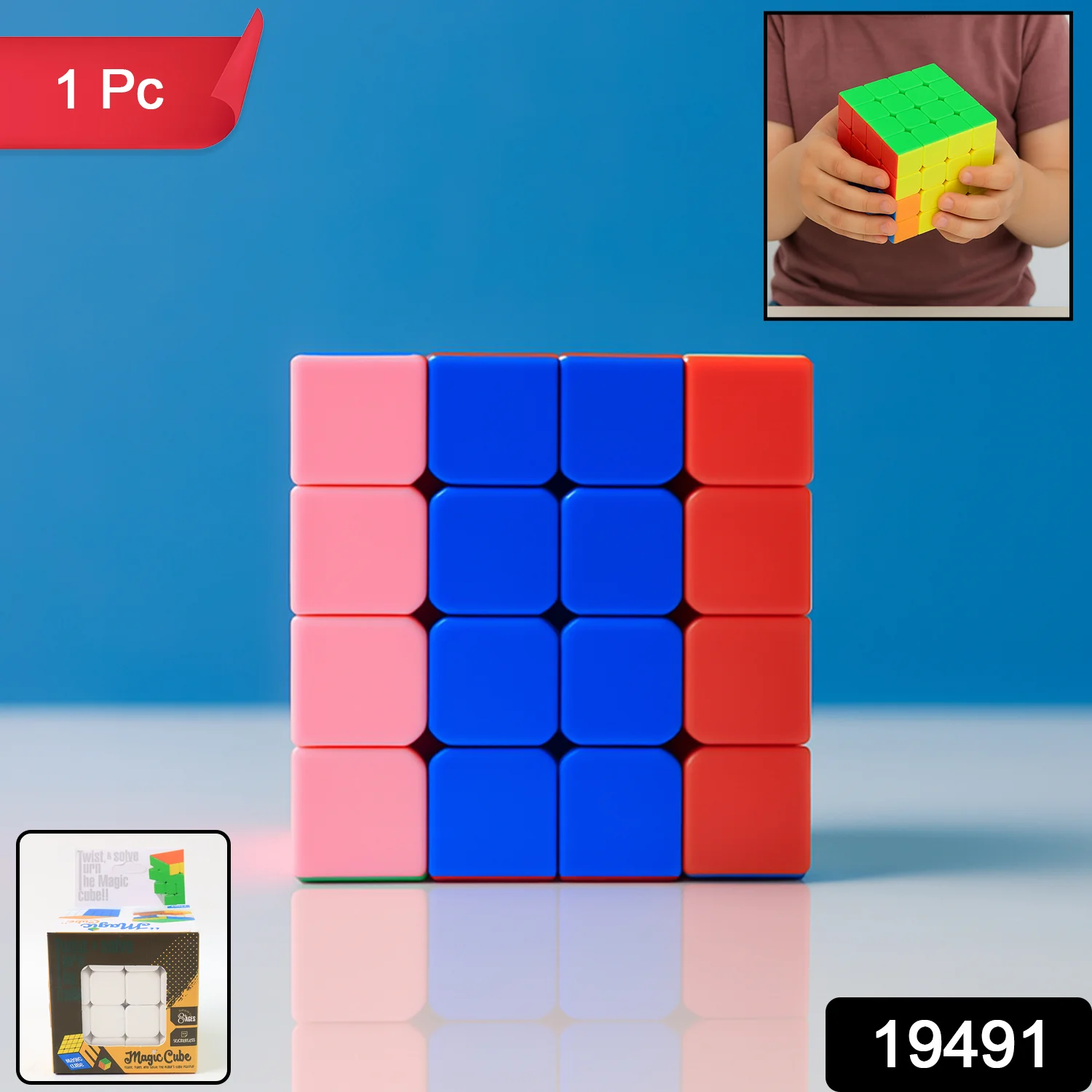 4x4 Magic Speed Cube – Smooth Rotating Brain Teaser Puzzle - Image 2