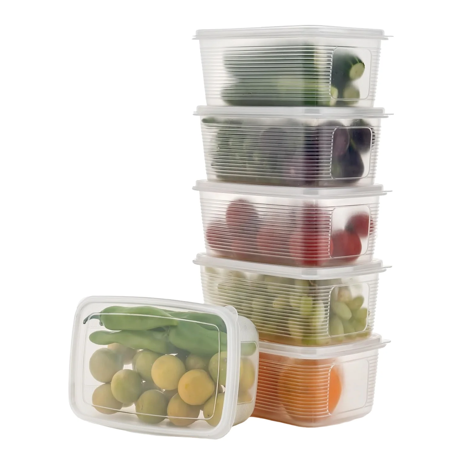 Plastic Food Storage Containers – 6-Piece Airtight Set for Kitchen - Image 5