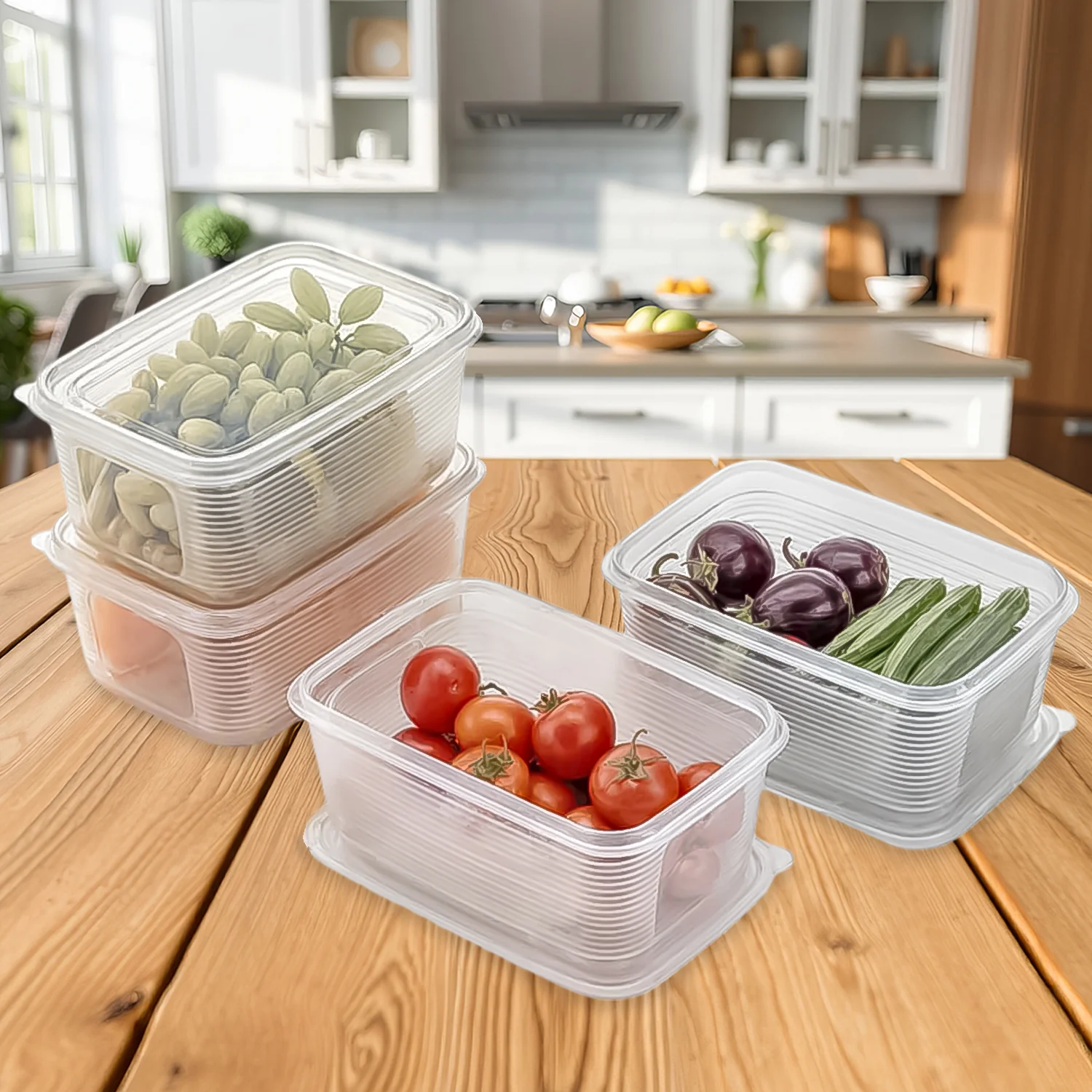 Plastic Food Storage Containers – 6-Piece Airtight Set for Kitchen - Image 6