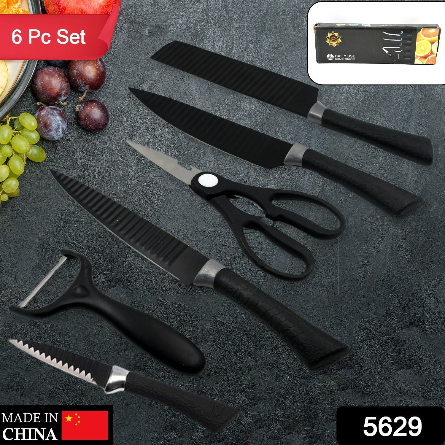 Kitchen Knife Set – 6-Pc Professional Steel | CookAura - Image 2