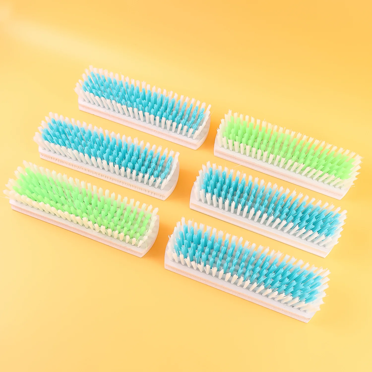 Cloth Washing Scrub Brush Set – Heavy-Duty Nylon Bristles with Wooden Handles - Image 6