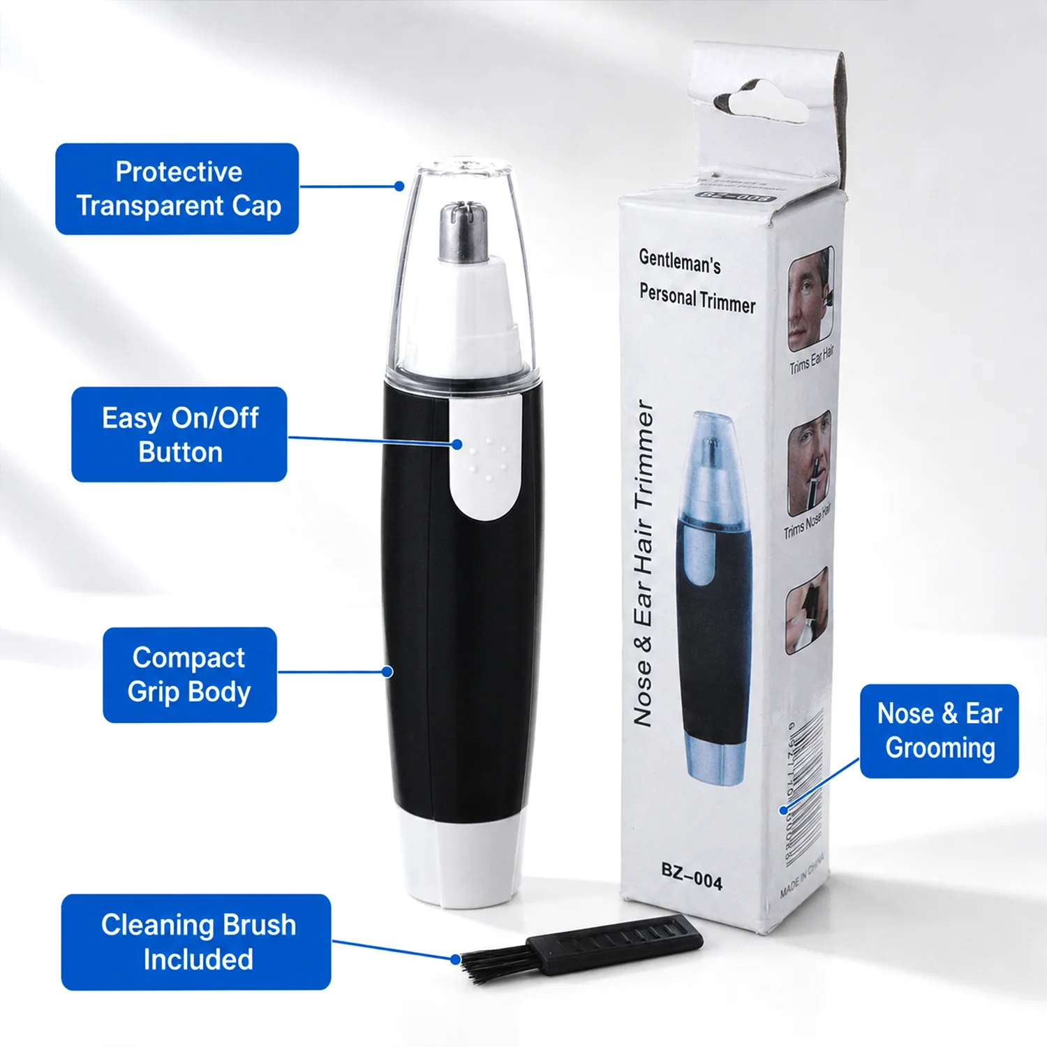 Ear & Nose Hair Trimmer – Painless, Battery-Operated | Calm & Curl - Image 11