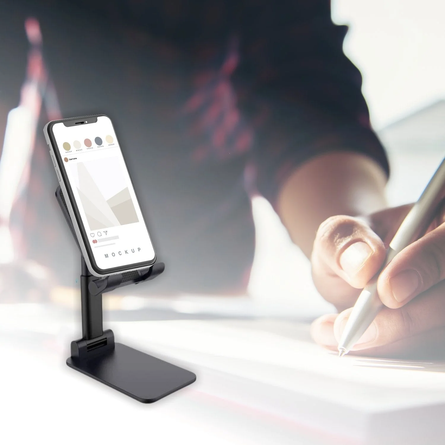 Foldable Mobile Stand – Adjustable Desktop Holder | PHOBIA - Image 7