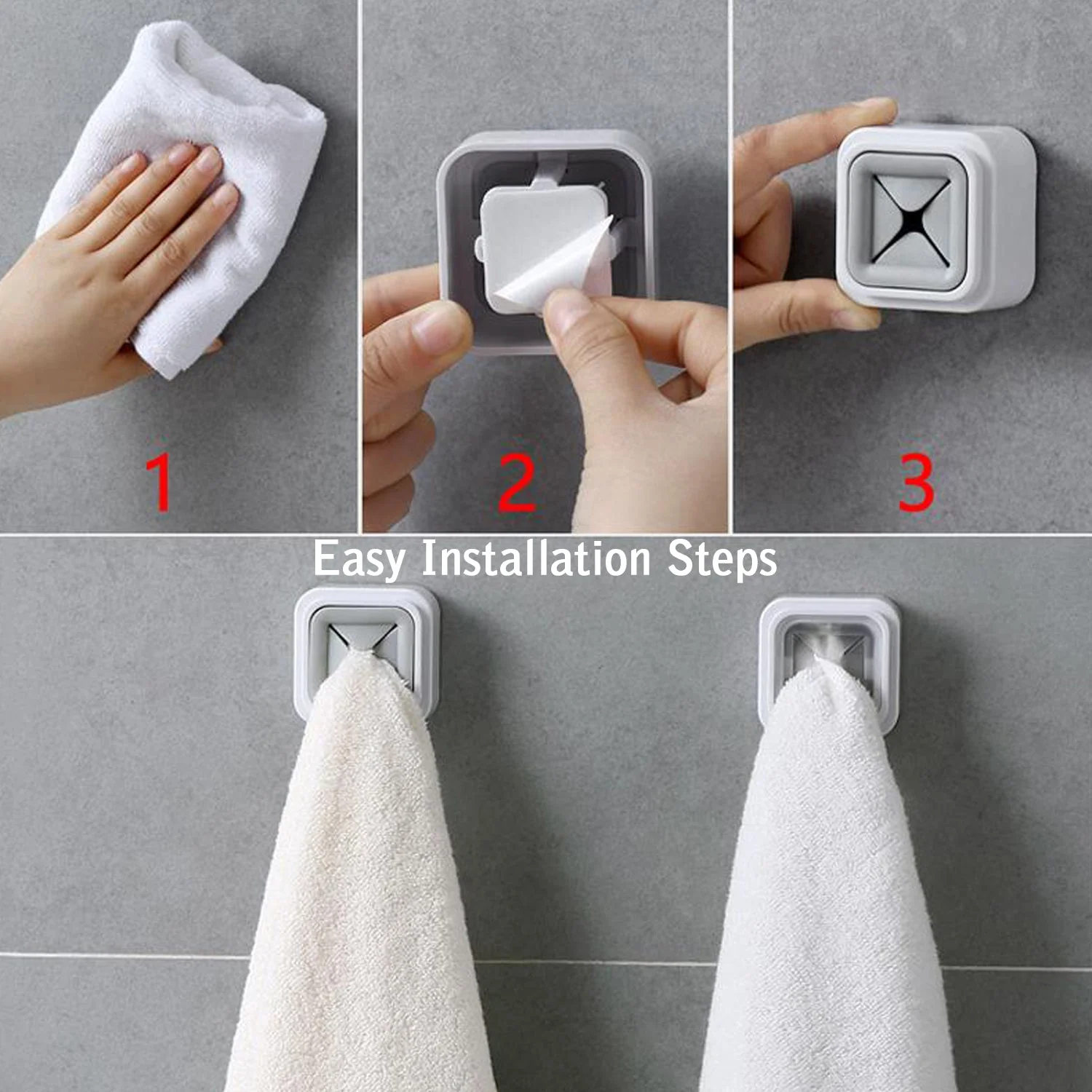 Towel Holder Set – Wall Mount for Bathroom & Kitchen | BathNova - Image 10