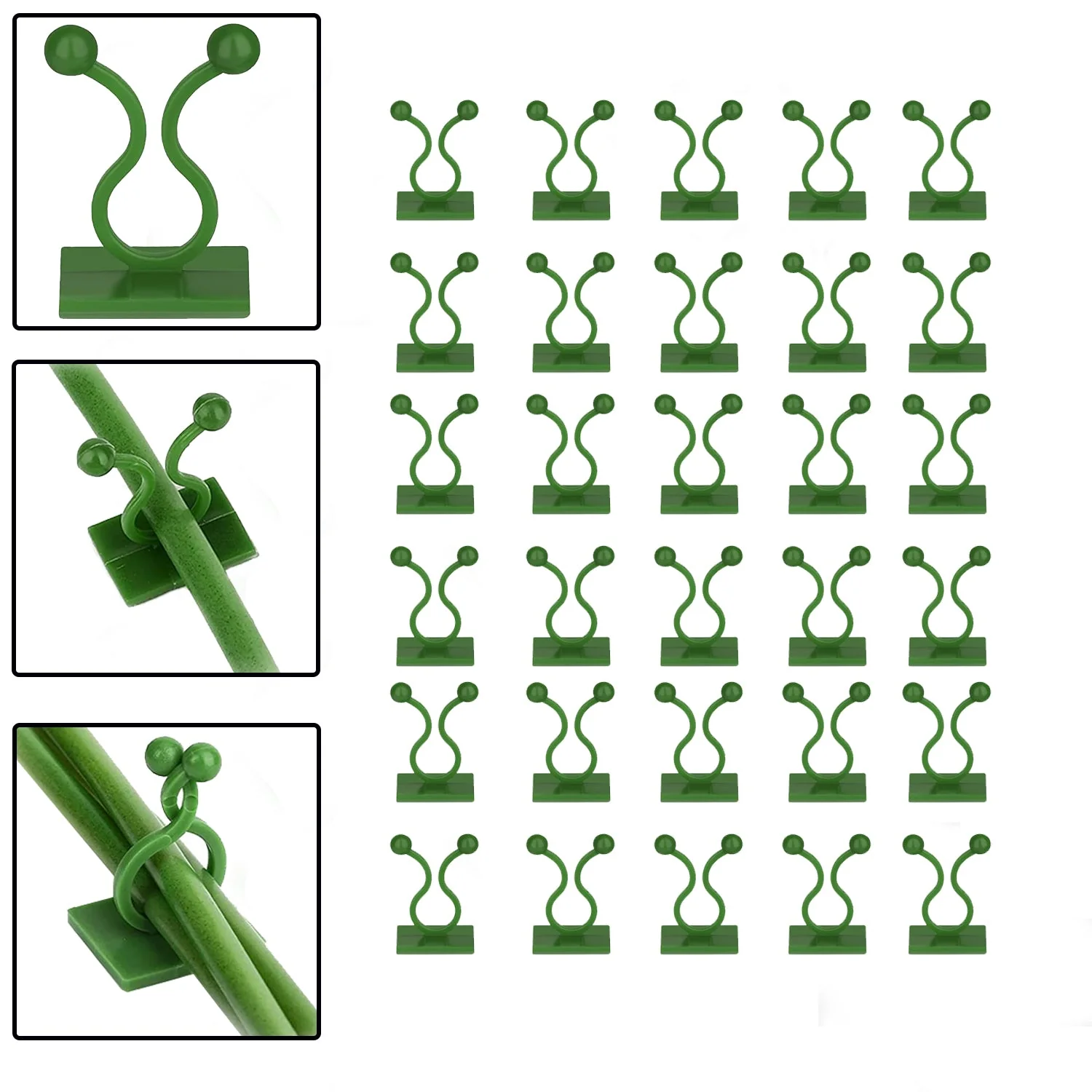Wall Plant Clips – 30 Pcs Self-Adhesive Support | Deodap - Image 5